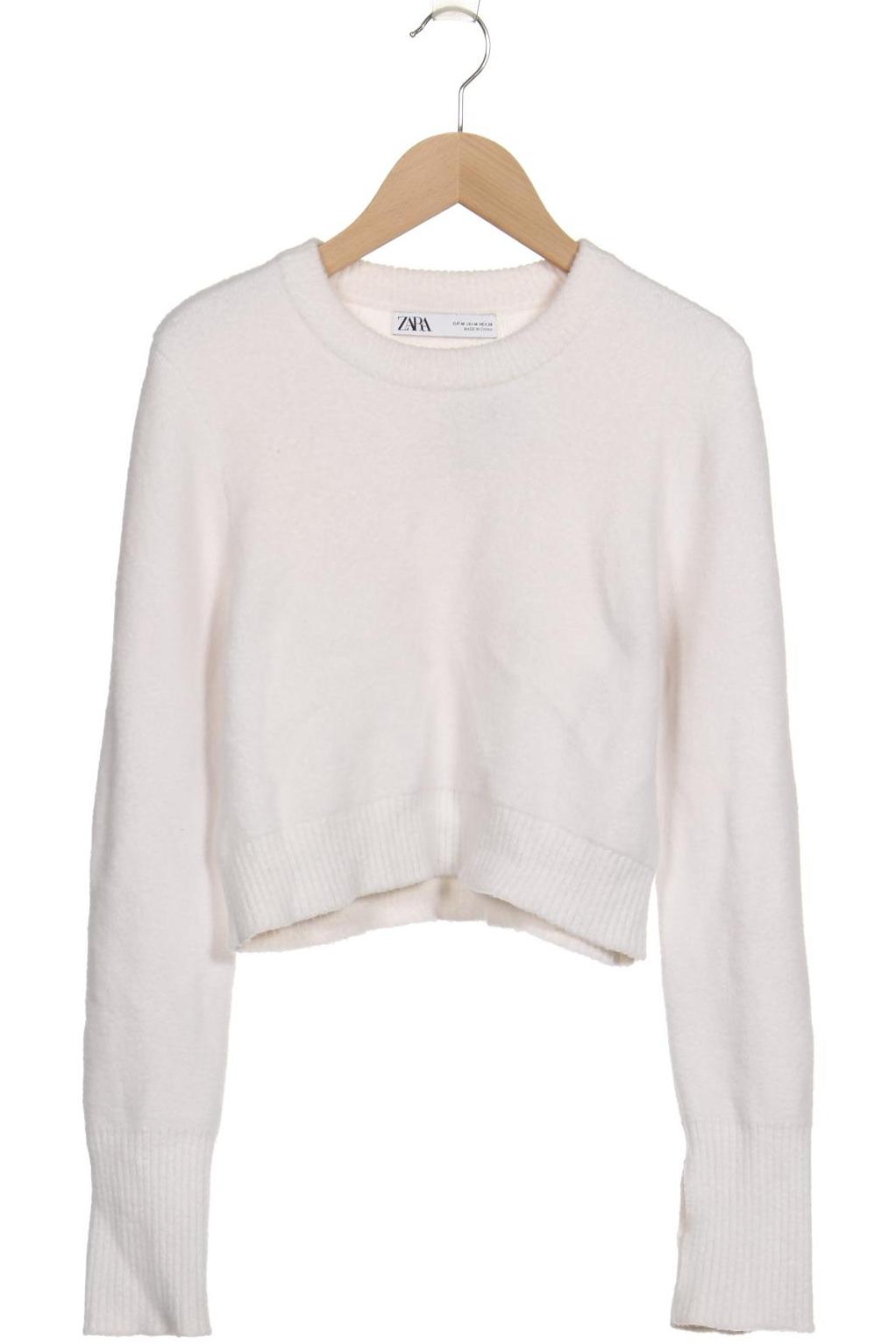 

Zara Damen Pullover, weiß, Gr. 38