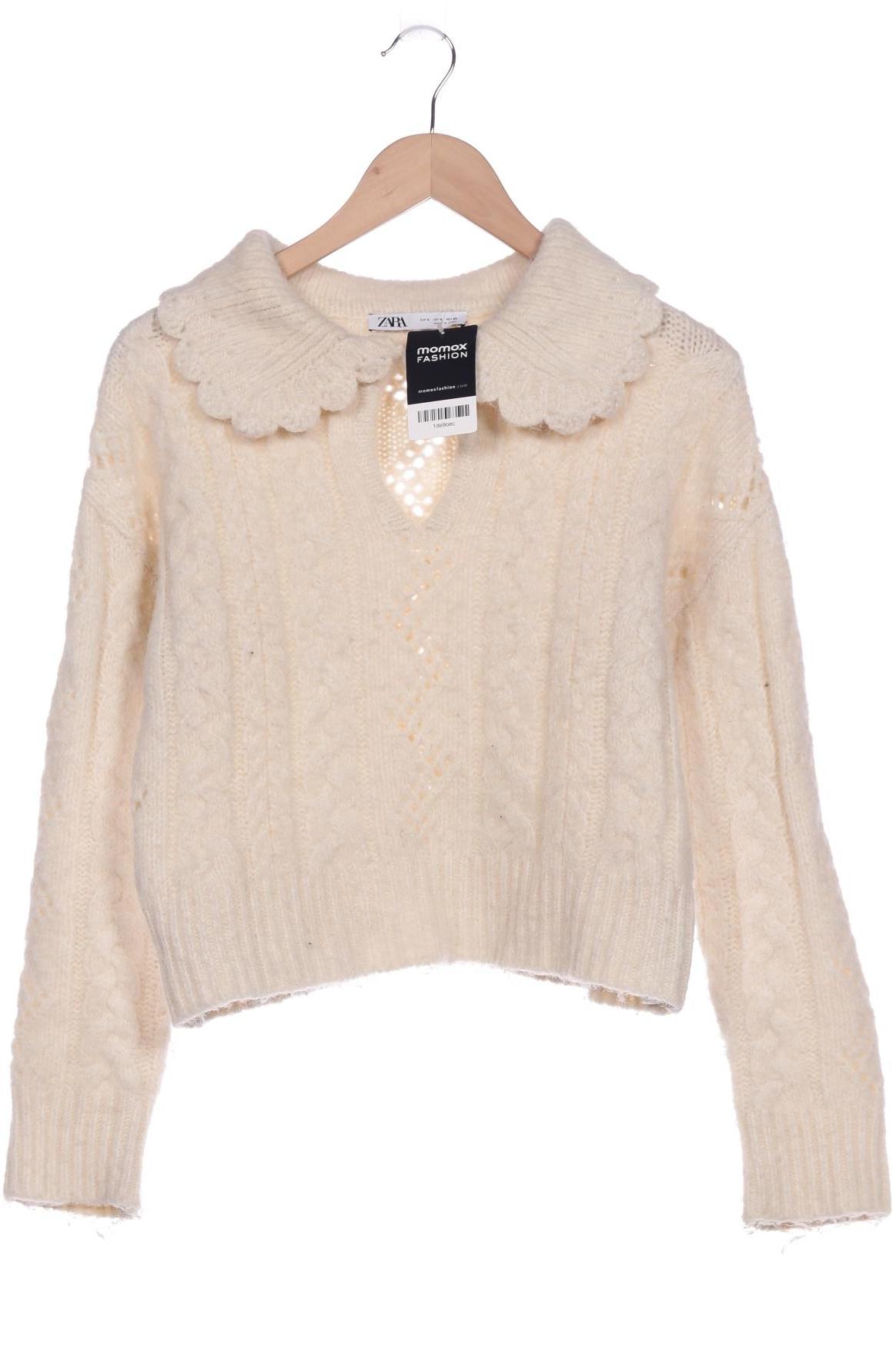 

Zara Damen Pullover, cremeweiß, Gr. 36