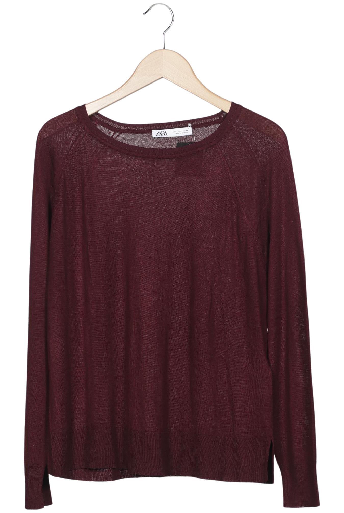 

Zara Damen Pullover, bordeaux, Gr. 42