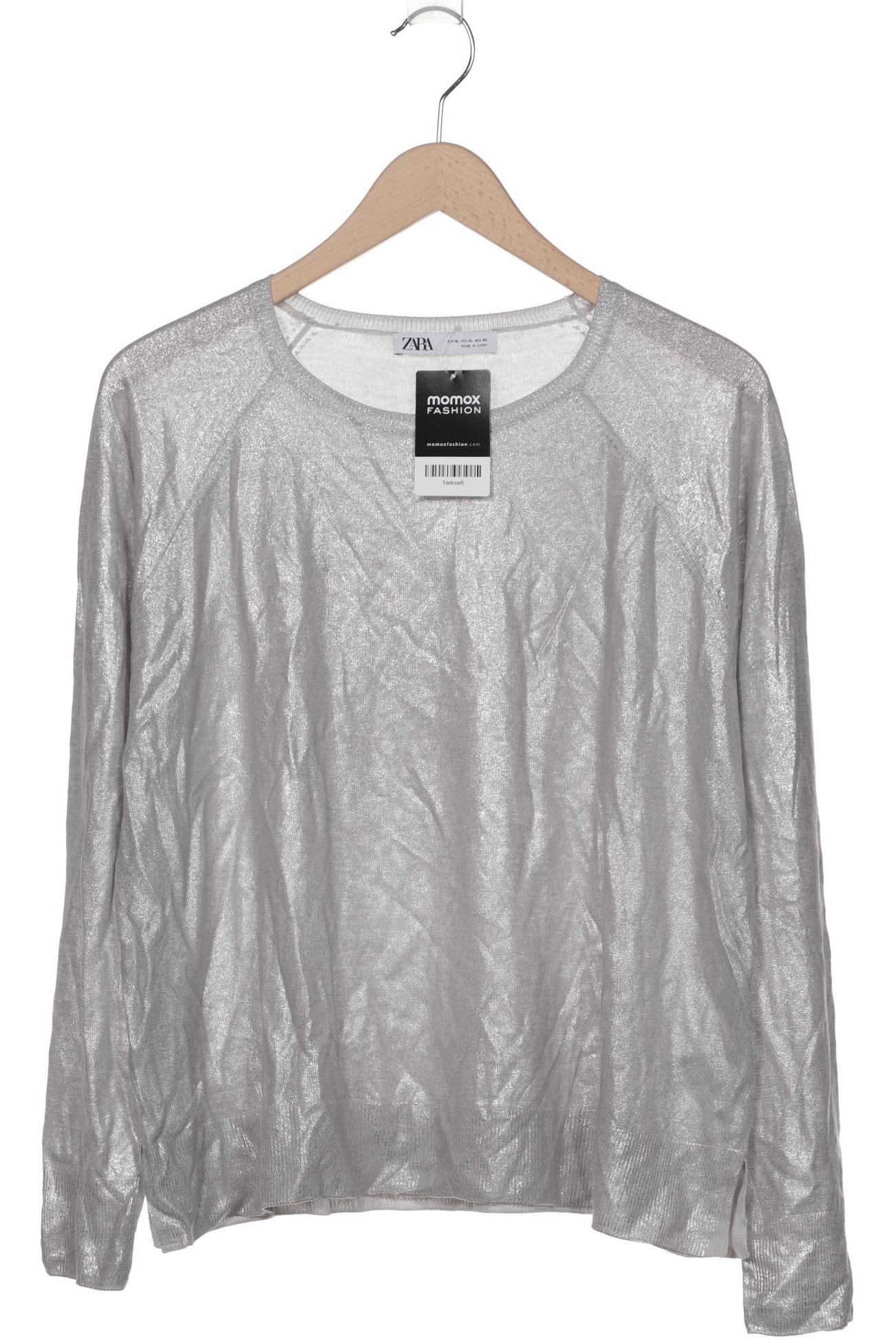 

Zara Damen Pullover, silber, Gr. 44