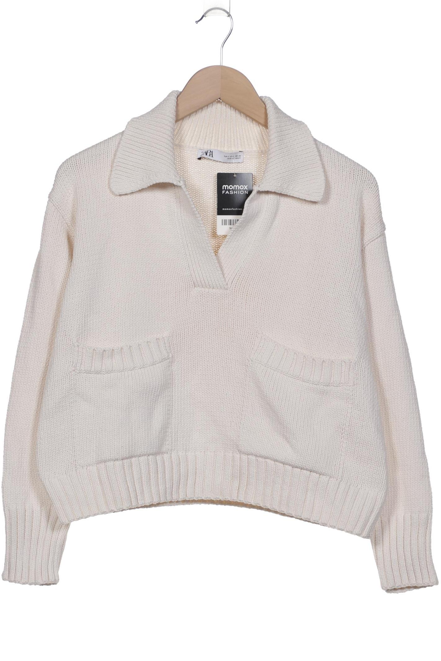 

Zara Damen Pullover, cremeweiß, Gr. 36