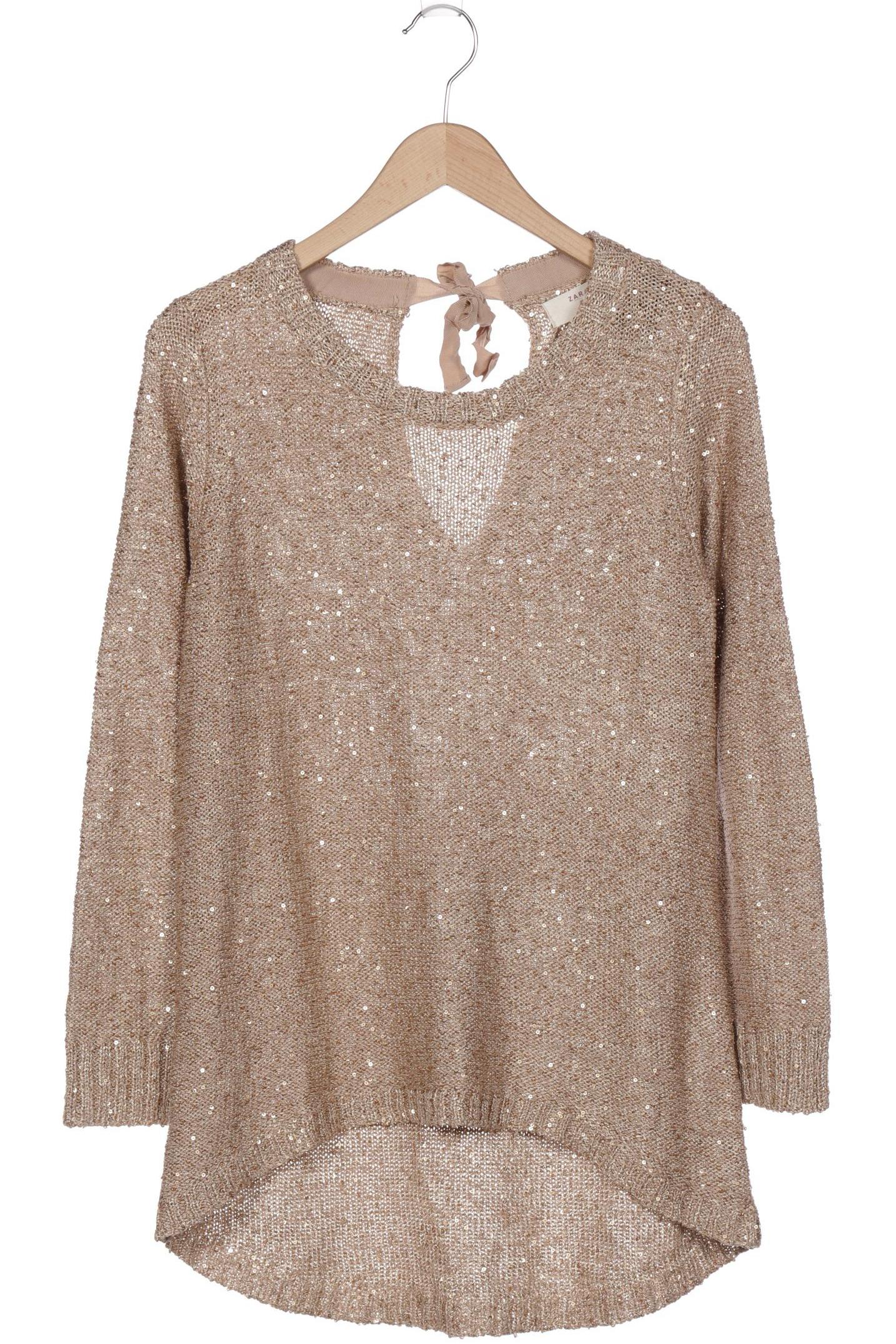 

ZARA Damen Pullover, beige