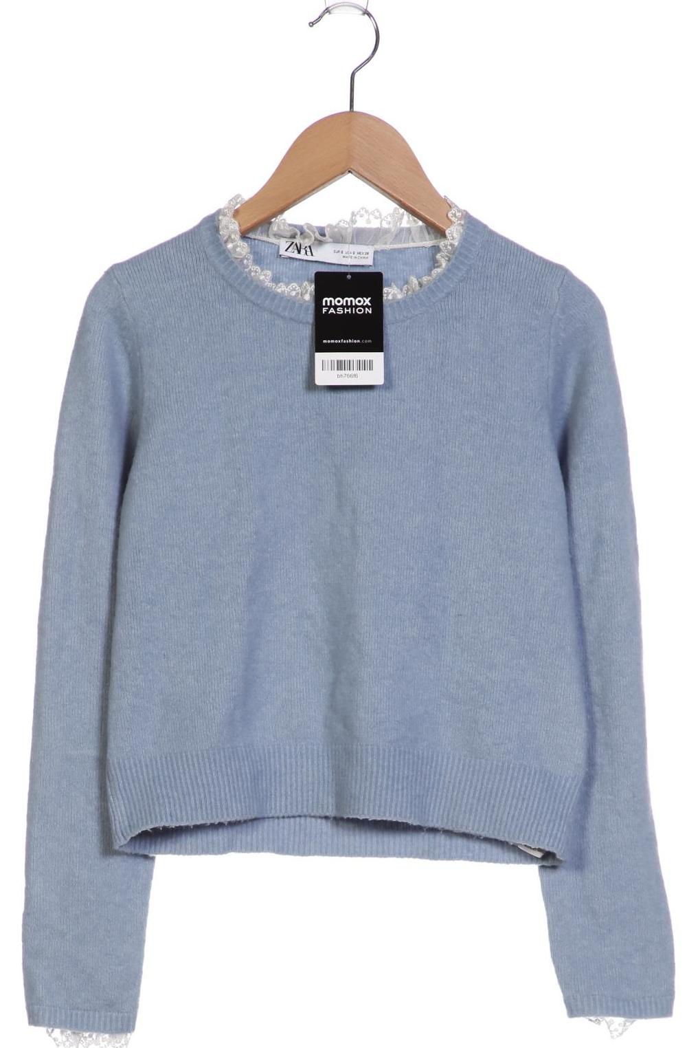 

ZARA Damen Pullover, blau