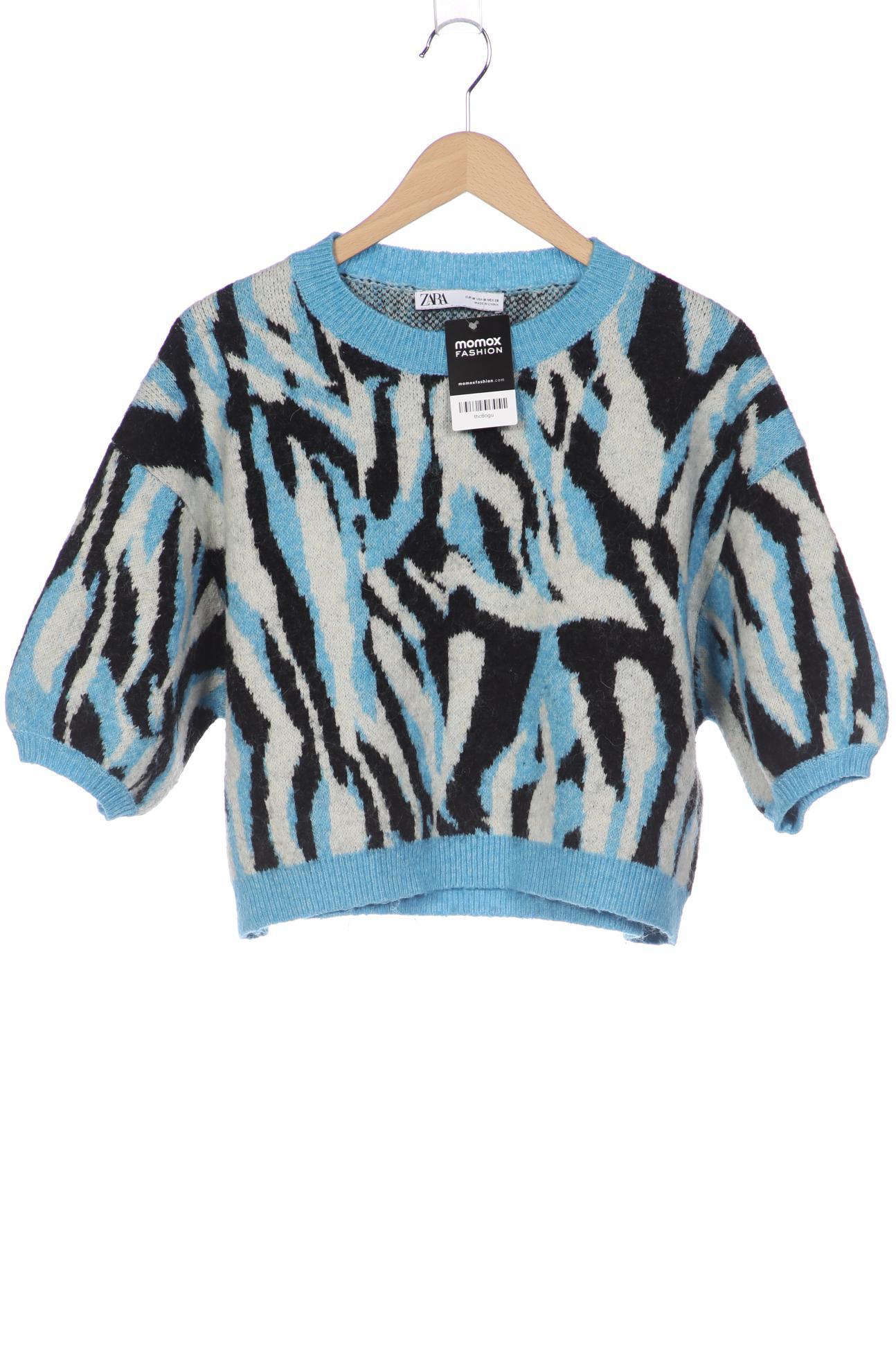 

ZARA Damen Pullover, blau