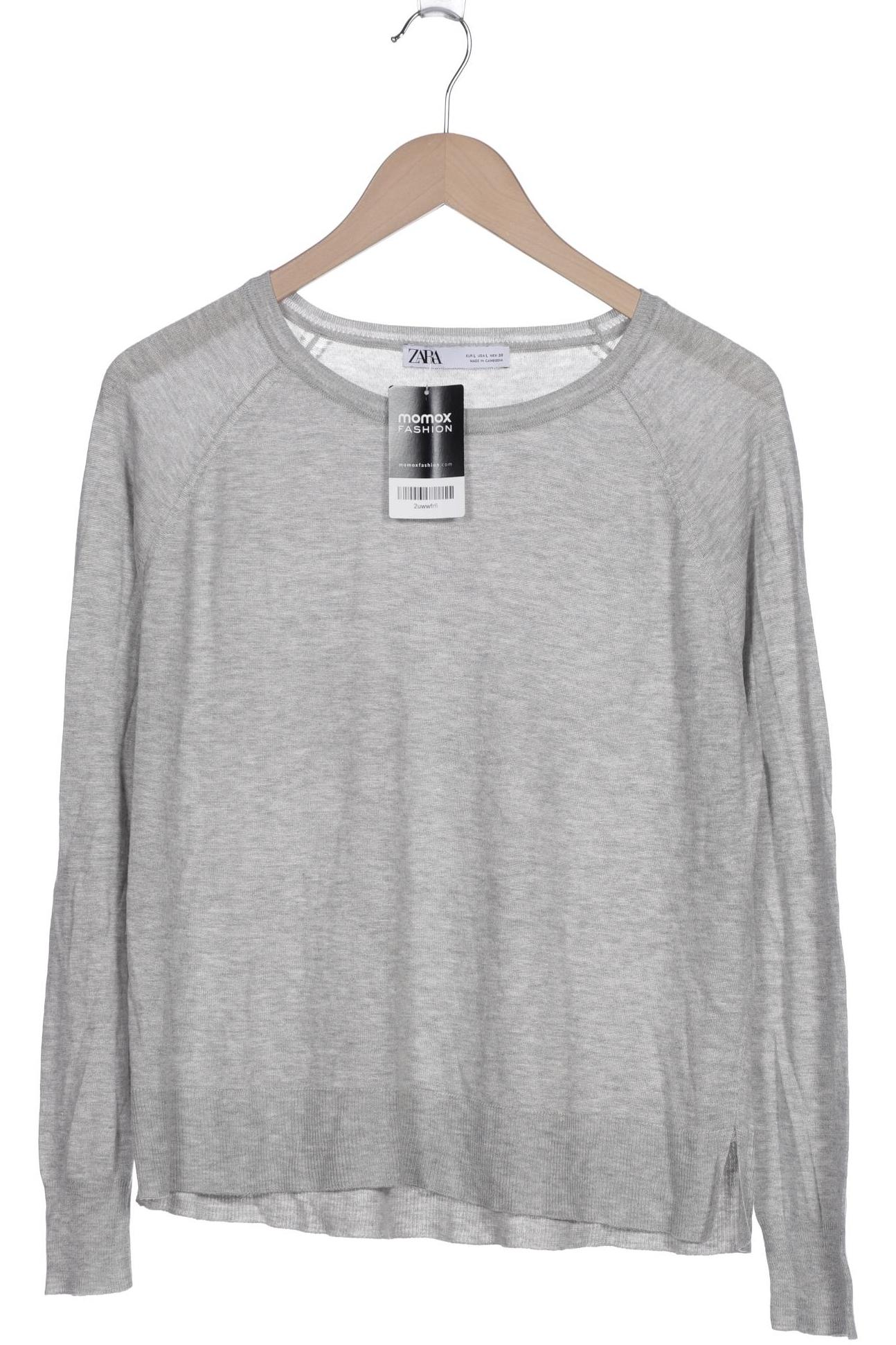 

ZARA Damen Pullover, grau