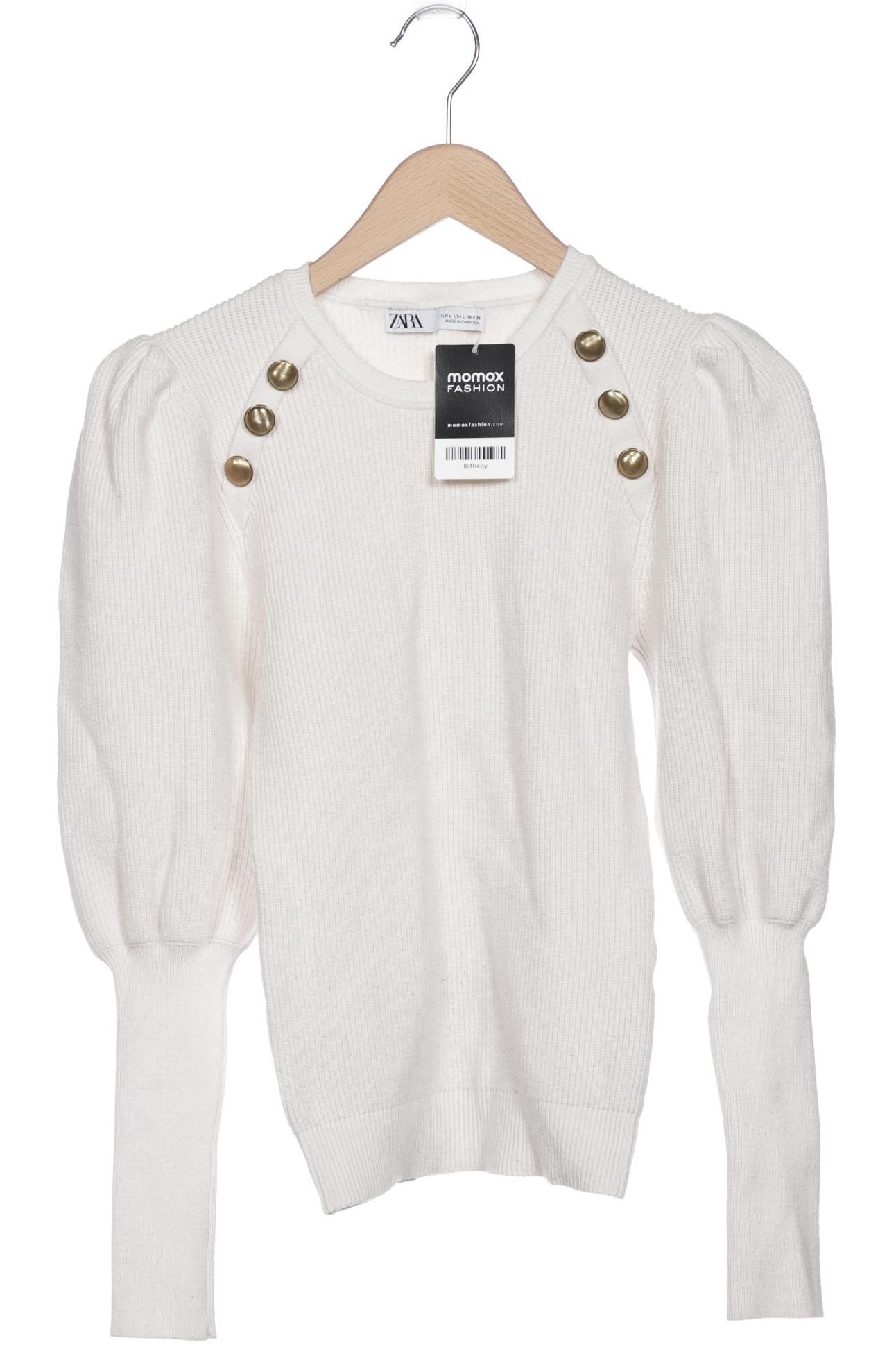 

Zara Damen Pullover, cremeweiß, Gr. 42