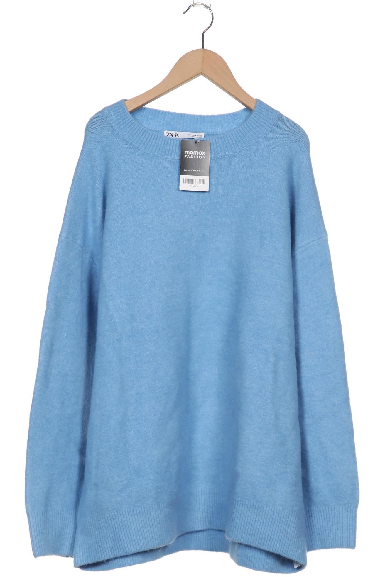 

ZARA Damen Pullover, blau