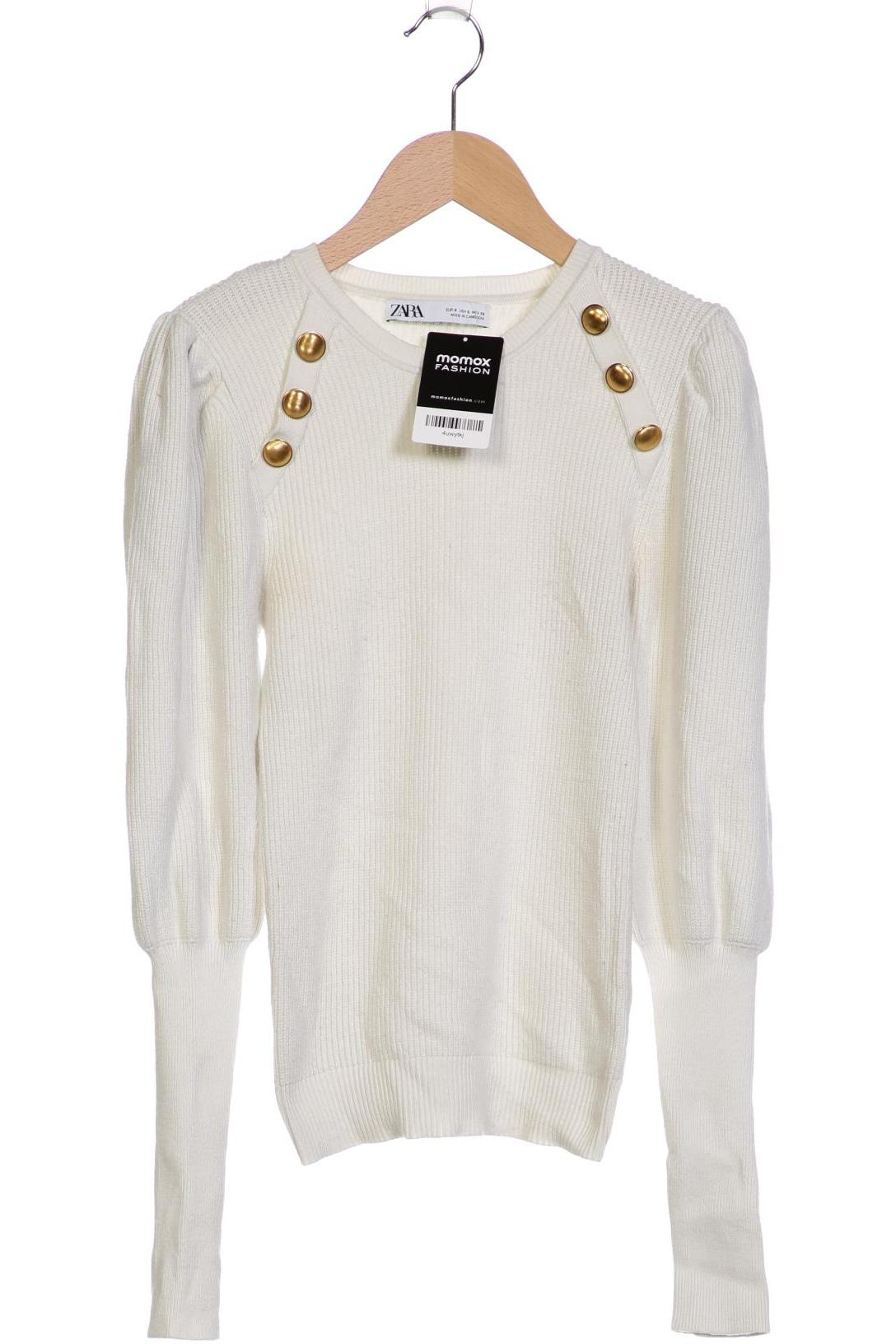 

Zara Damen Pullover, weiß, Gr. 36