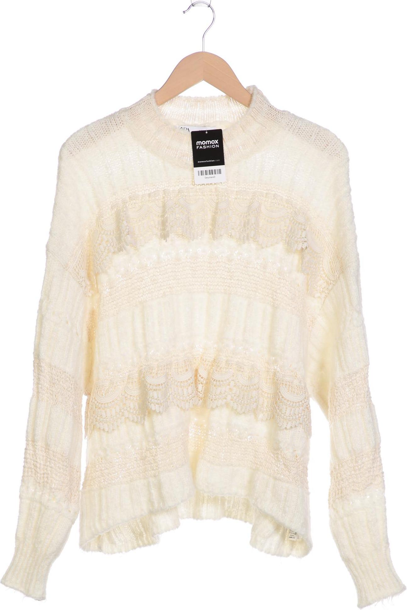

Zara Damen Pullover, cremeweiß, Gr. 38
