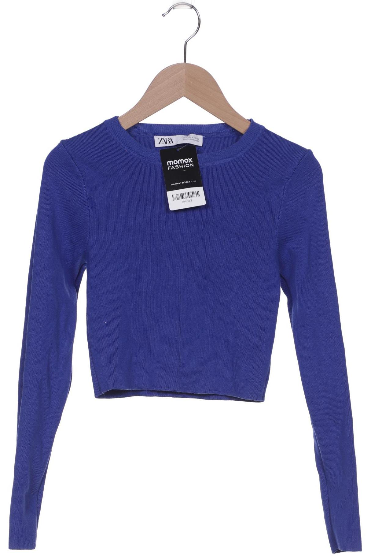 

ZARA Damen Pullover, blau