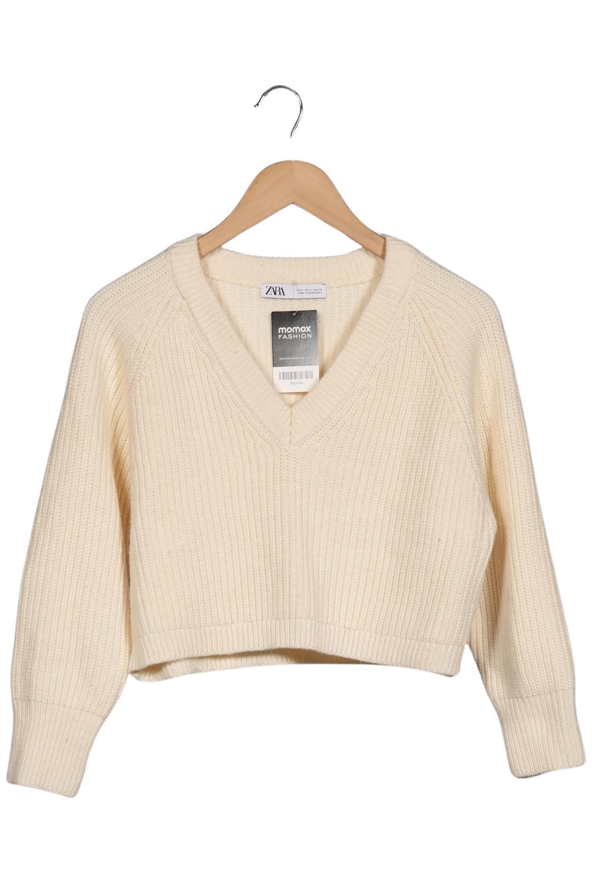 

Zara Damen Pullover, cremeweiß, Gr. 38