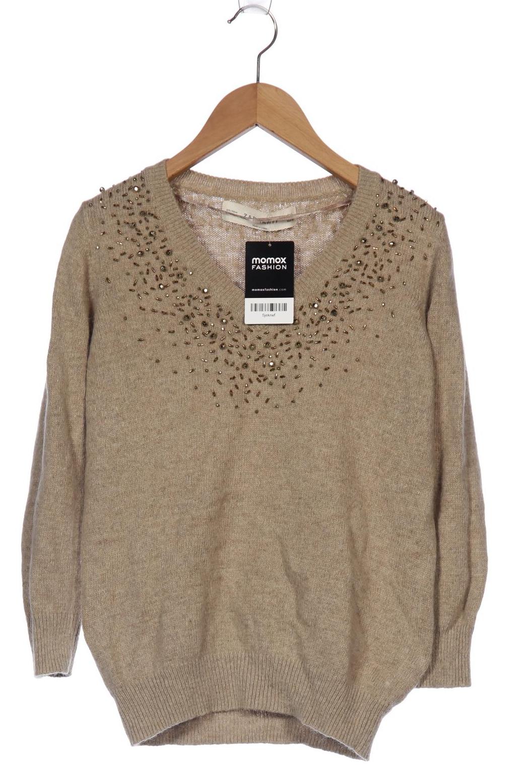 

ZARA Damen Pullover, beige