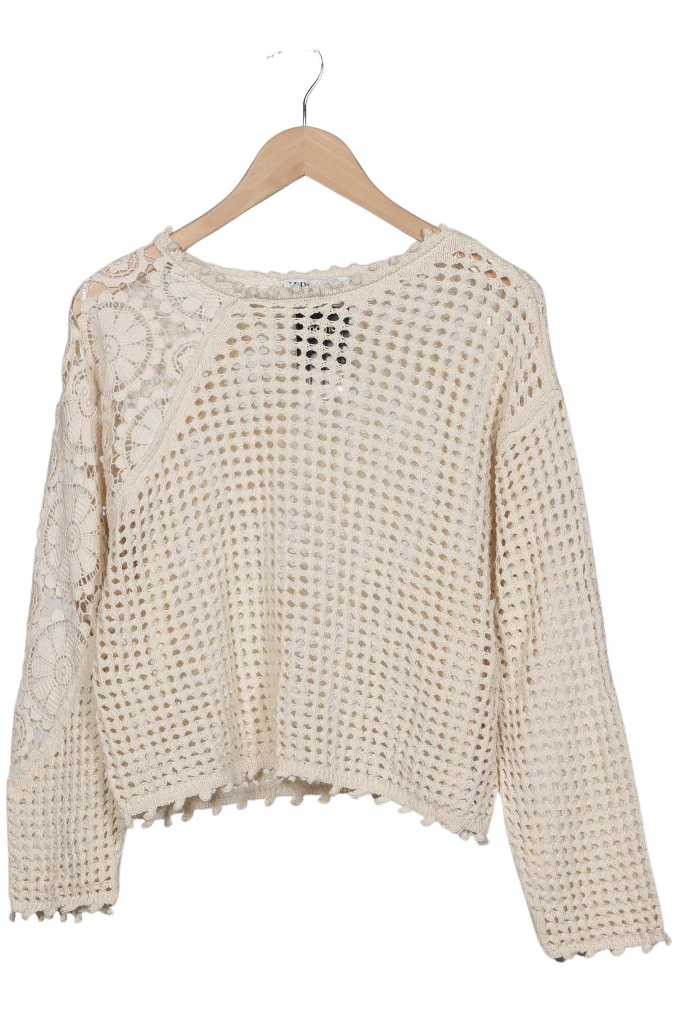 

Zara Damen Pullover, cremeweiß, Gr. 36