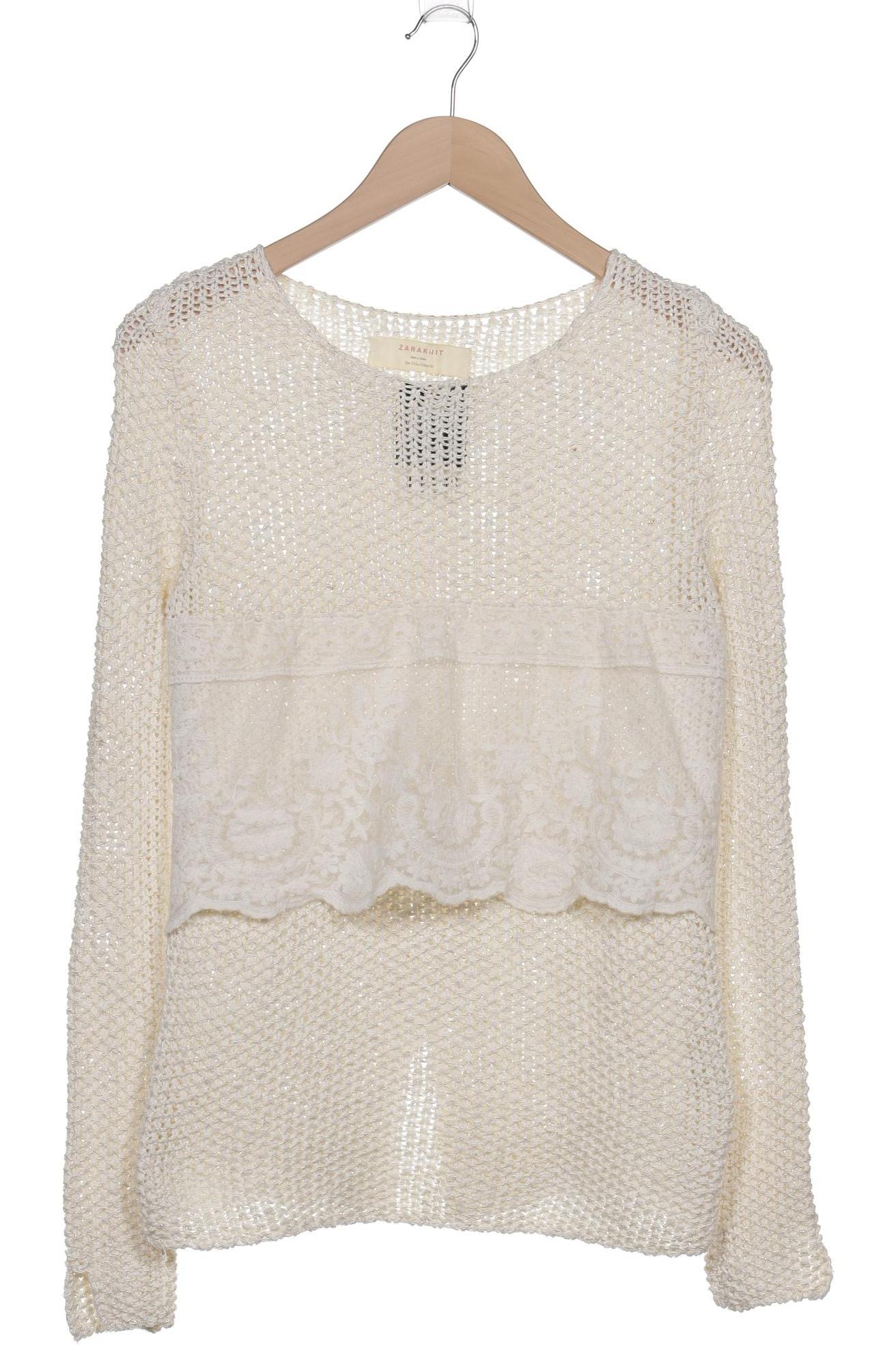 

Zara Damen Pullover, cremeweiß, Gr. 36