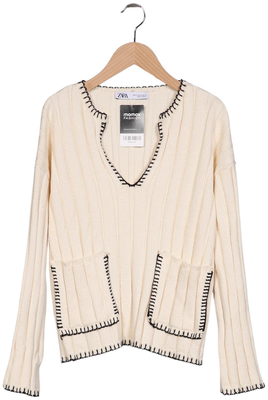

Zara Damen Pullover, cremeweiß, Gr. 34