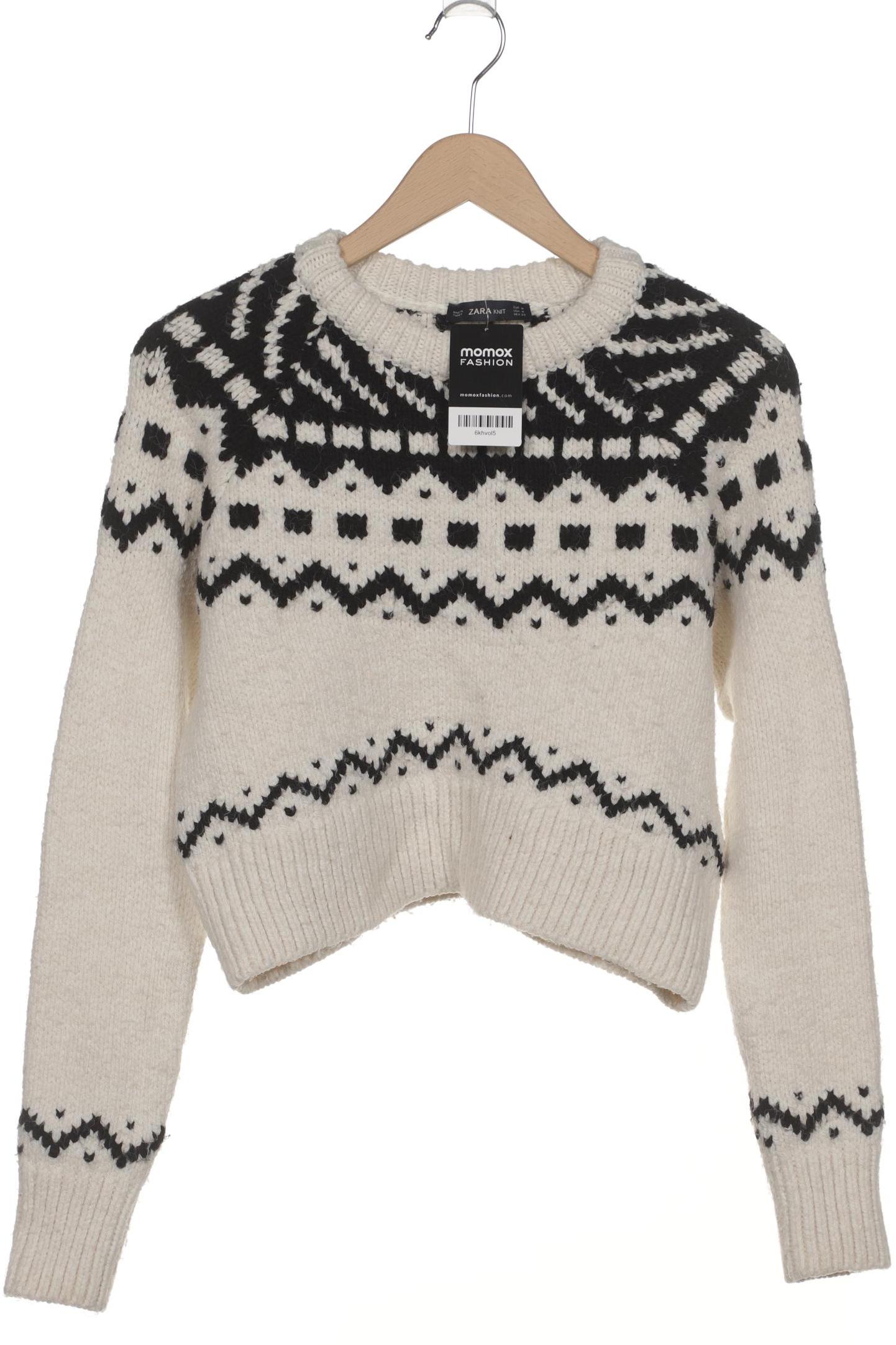 

Zara Damen Pullover, weiß, Gr. 38