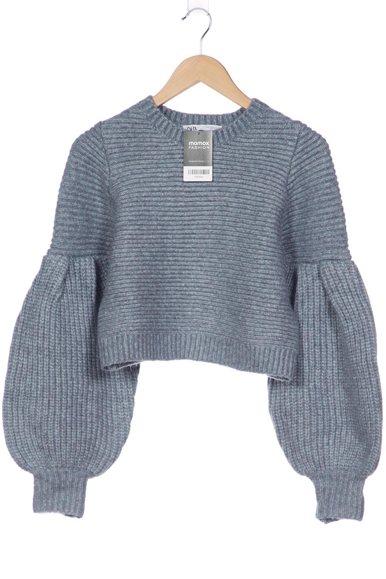 

ZARA Damen Pullover, blau