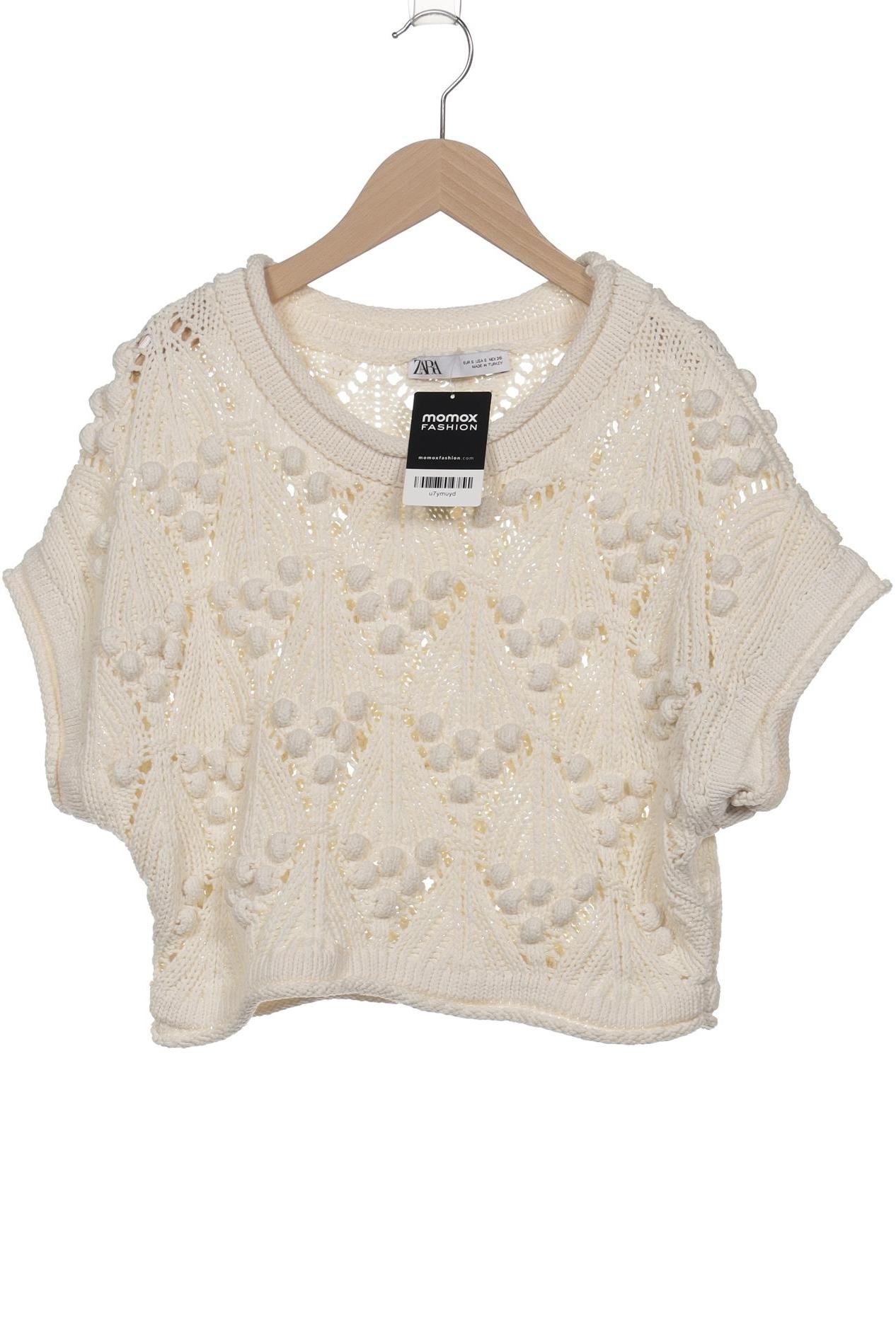 

Zara Damen Pullover, cremeweiß, Gr. 36
