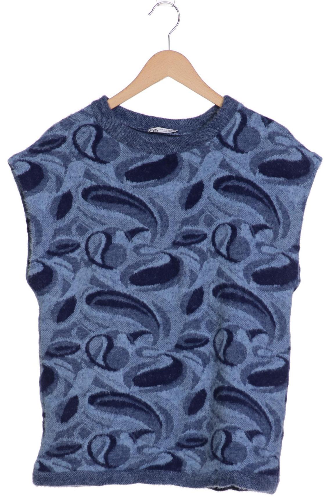 

ZARA Damen Pullover, blau