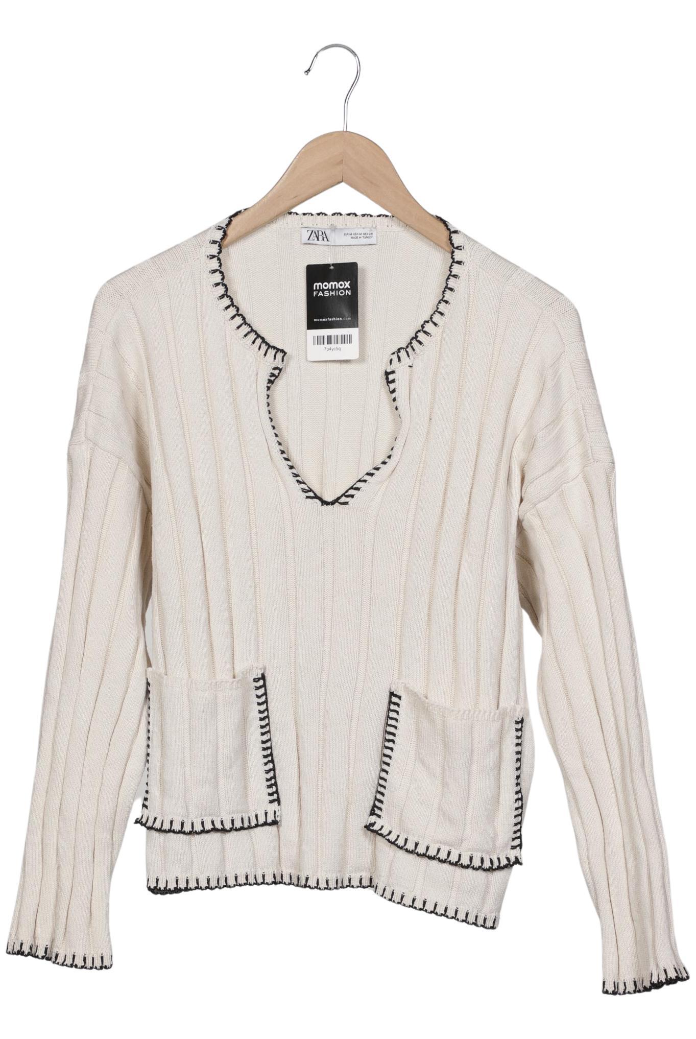 

Zara Damen Pullover, cremeweiß, Gr. 38