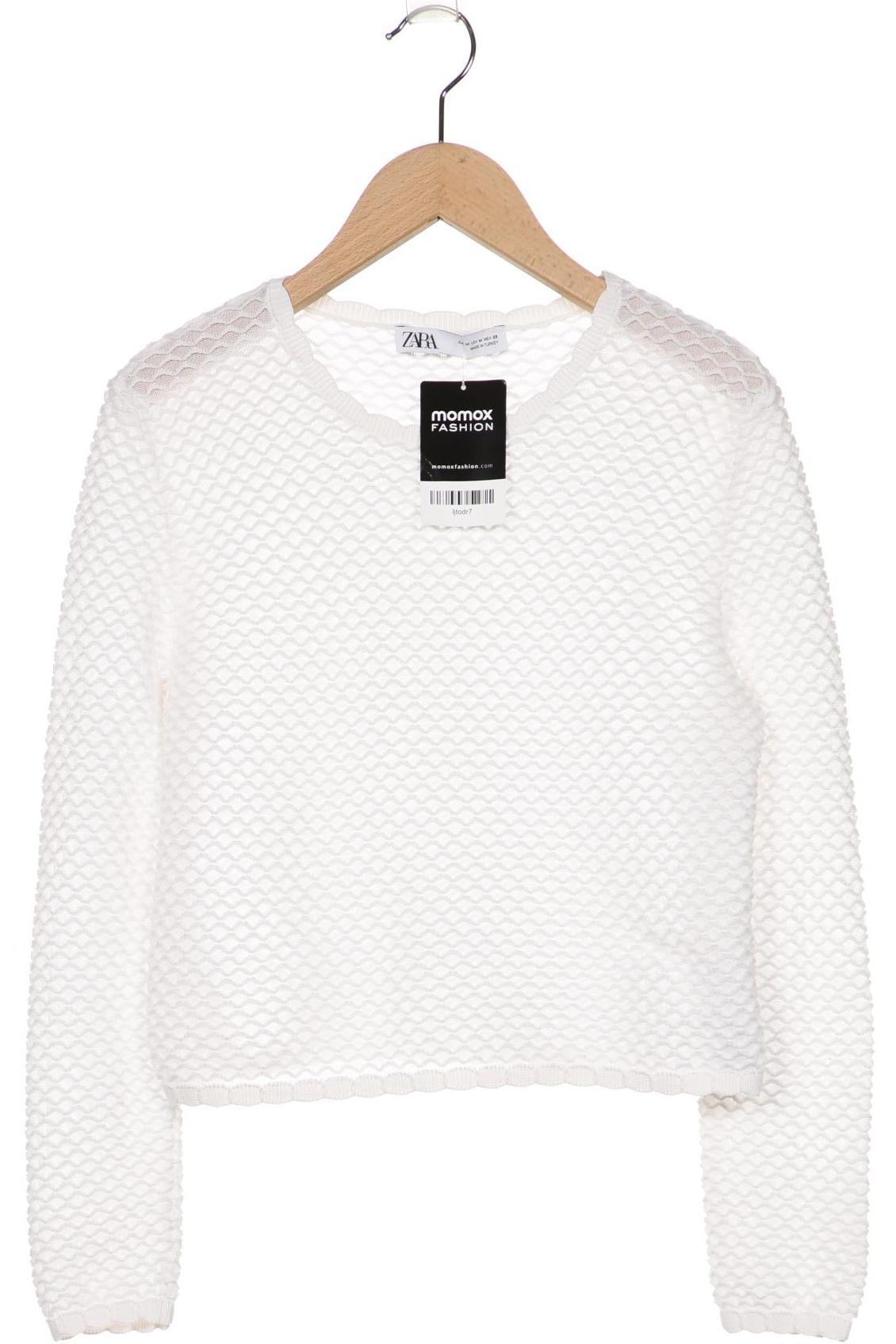 

Zara Damen Pullover, weiß, Gr. 38