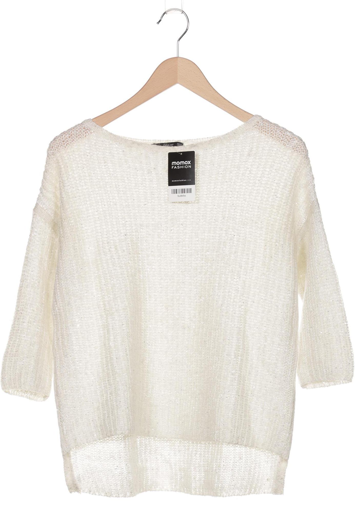 

Zara Damen Pullover, weiß, Gr. 36