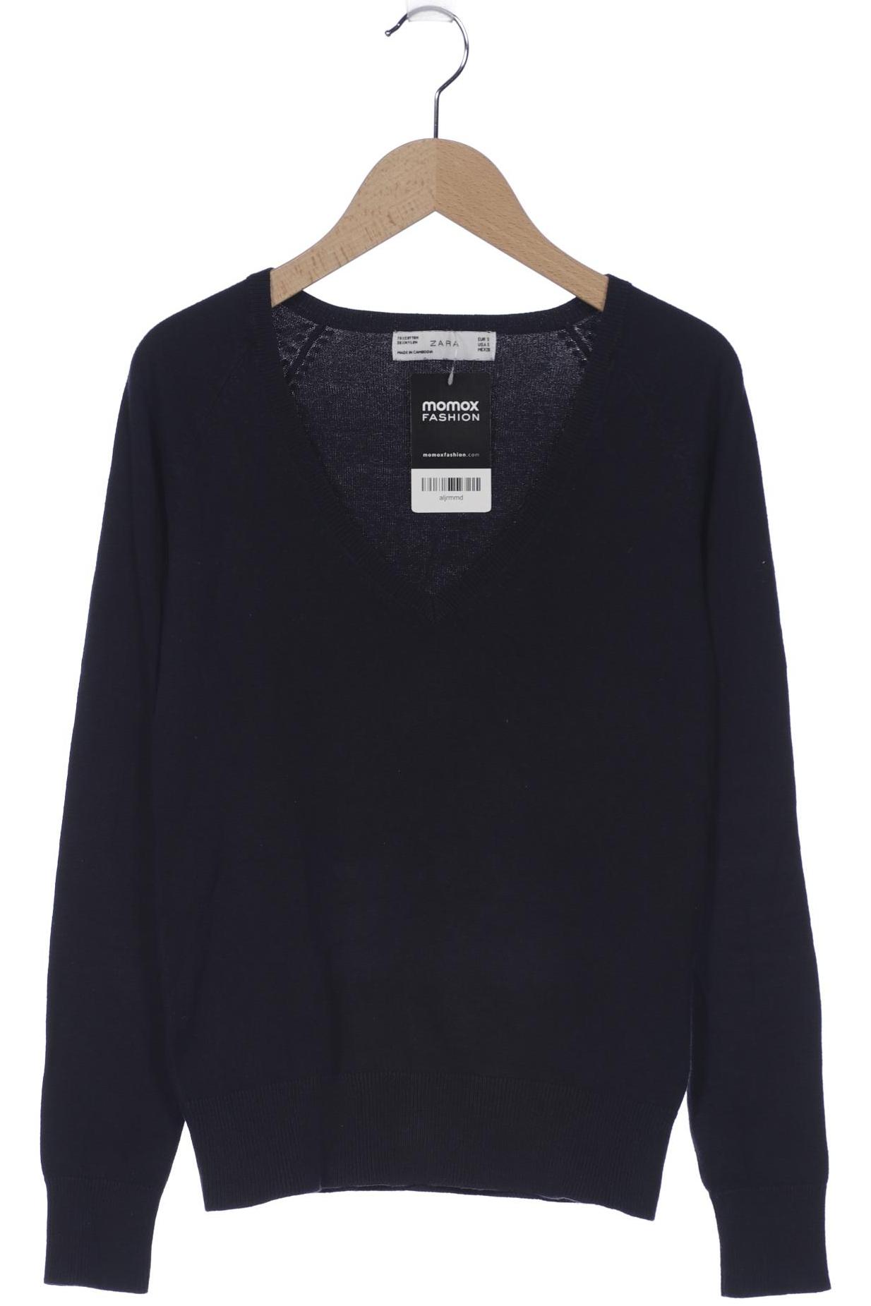 

ZARA Damen Pullover, marineblau