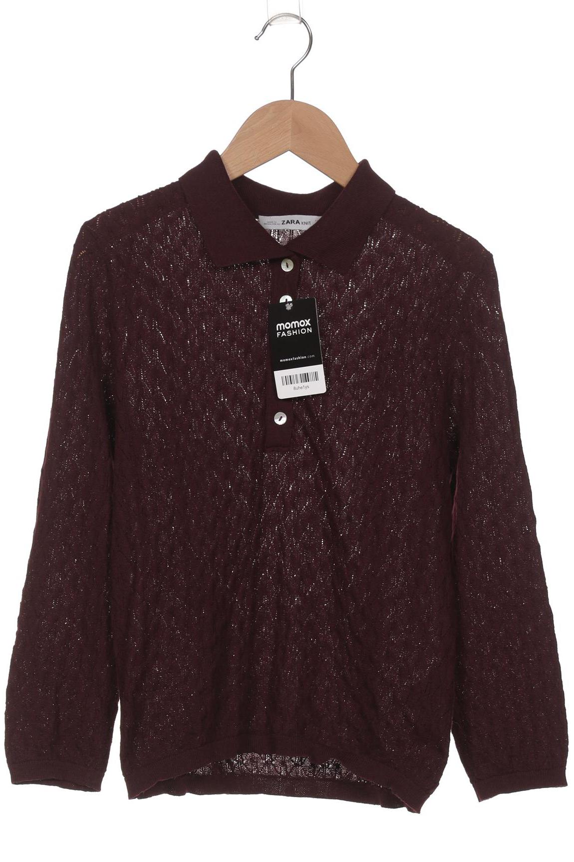 

Zara Damen Pullover, bordeaux, Gr. 38
