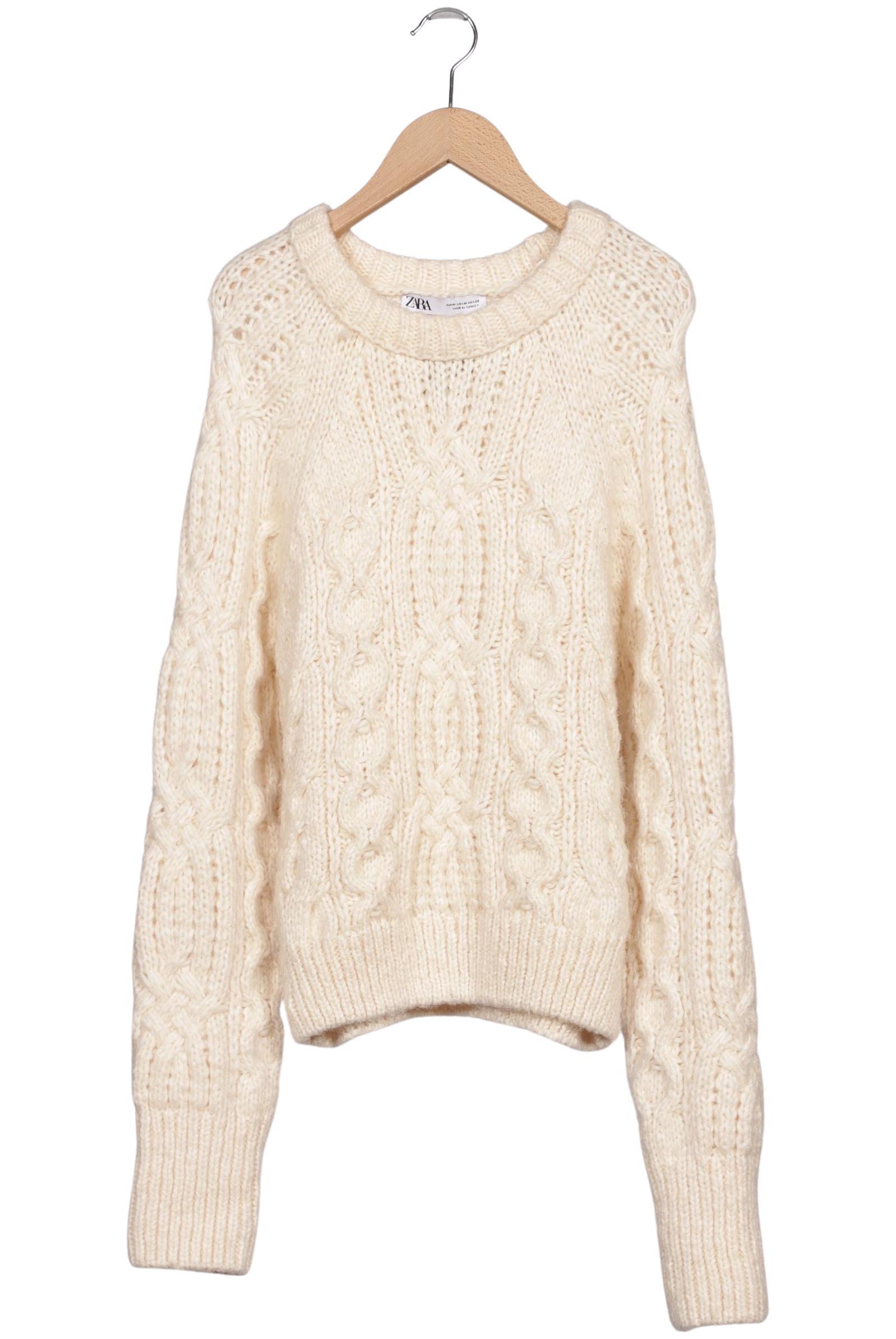 

Zara Damen Pullover, cremeweiß, Gr. 38