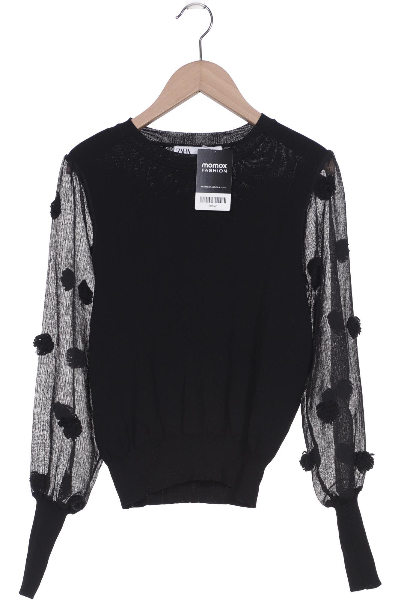 

ZARA Damen Pullover, schwarz
