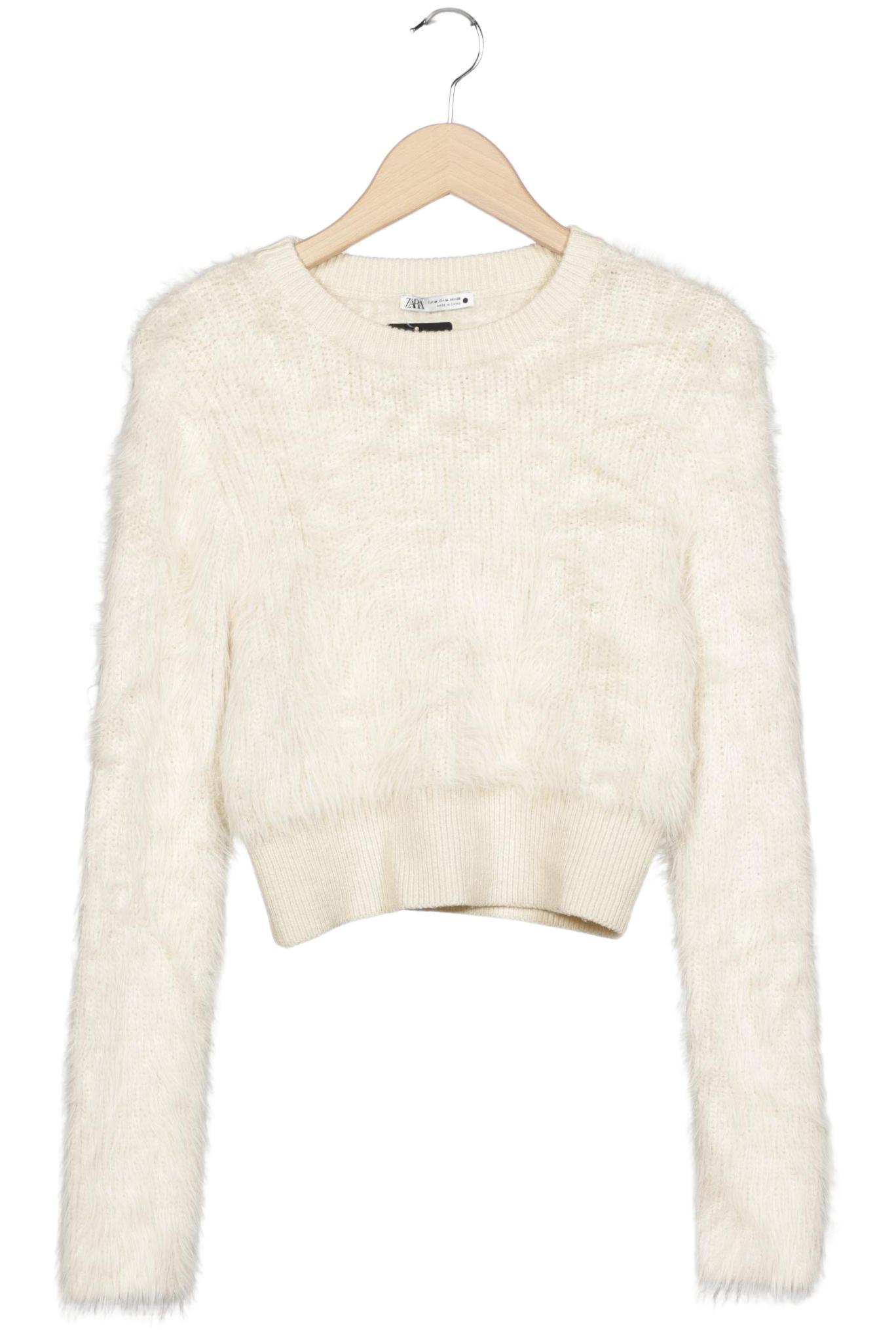 

Zara Damen Pullover, cremeweiß, Gr. 38