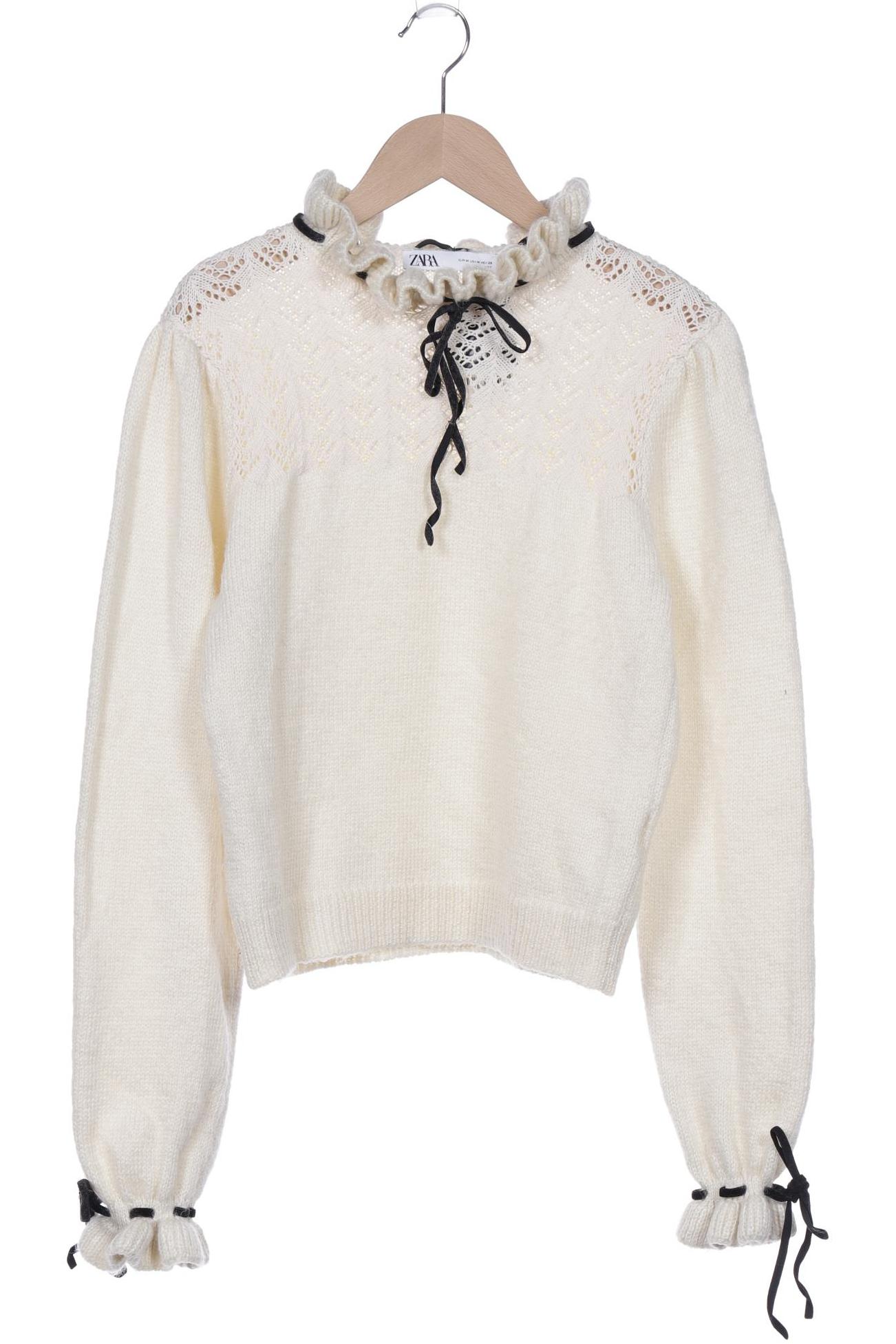 

Zara Damen Pullover, cremeweiß, Gr. 38