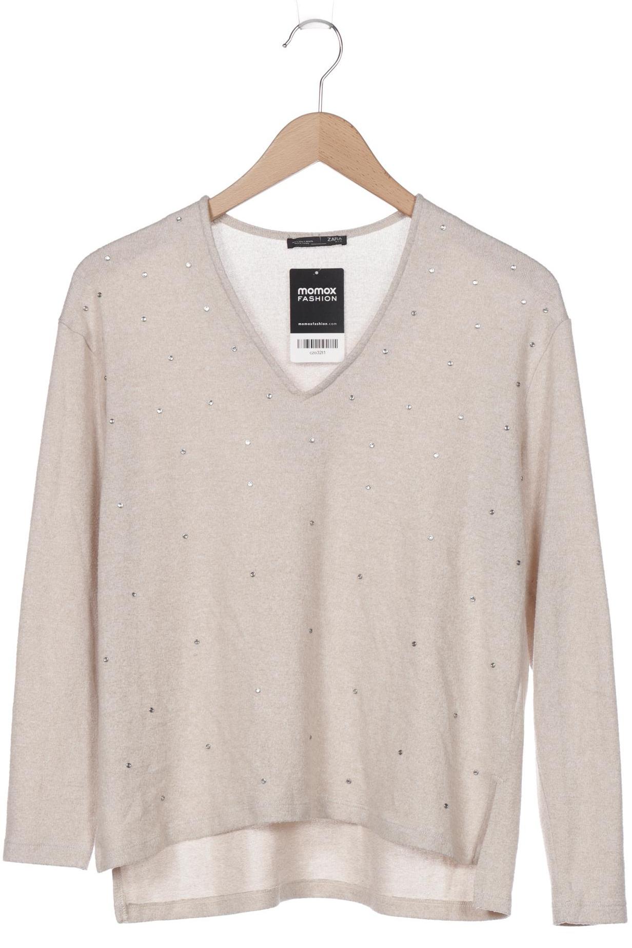 

ZARA Damen Pullover, beige