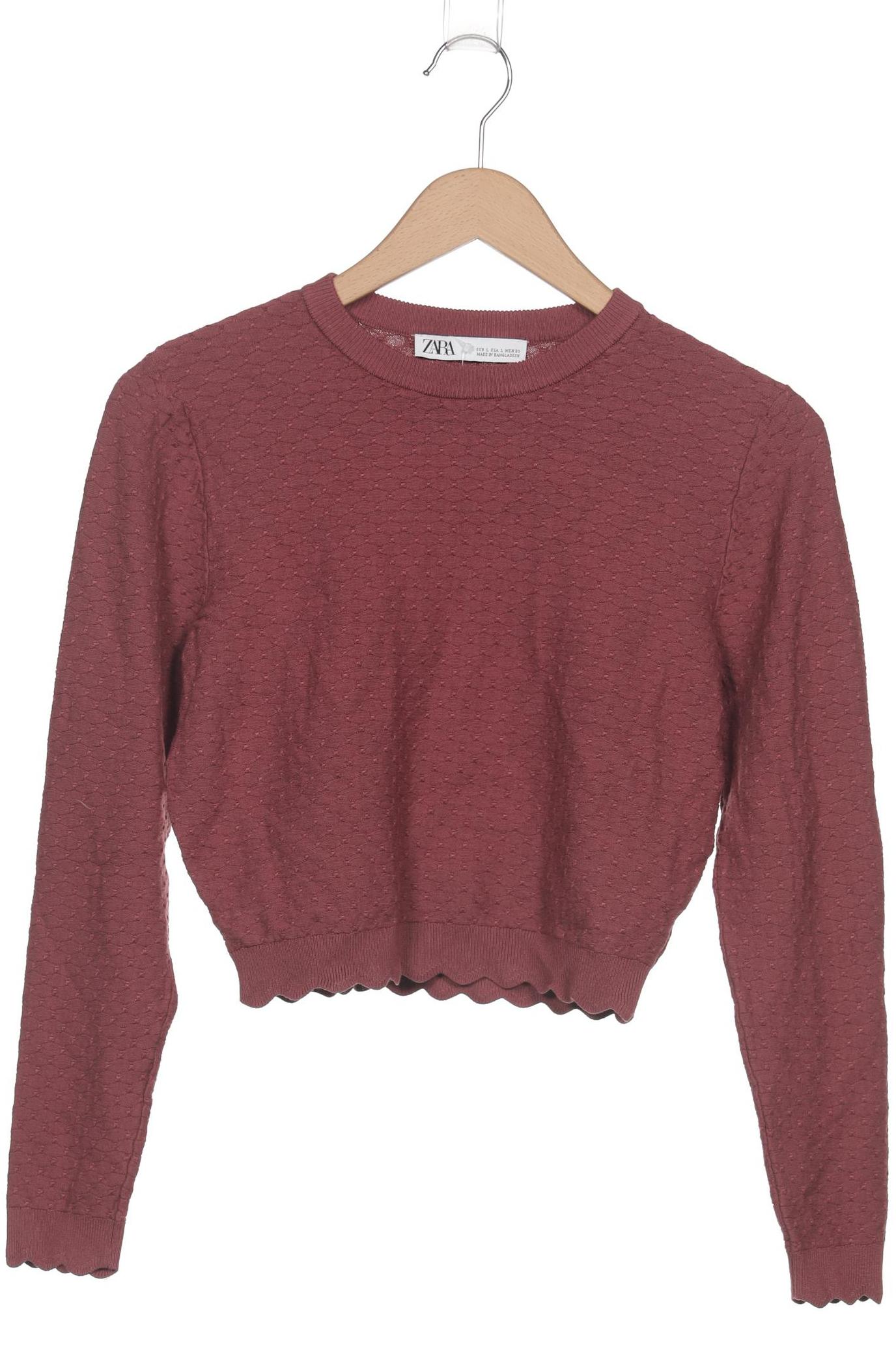 

Zara Damen Pullover, bordeaux, Gr. 42