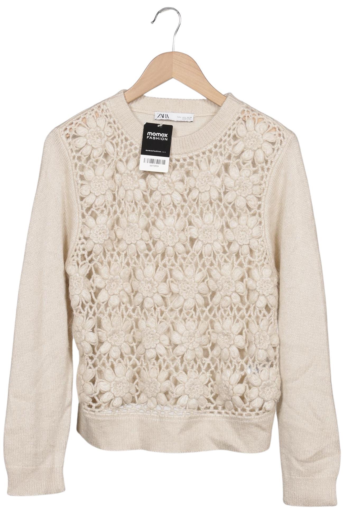 

Zara Damen Pullover, cremeweiß, Gr. 42