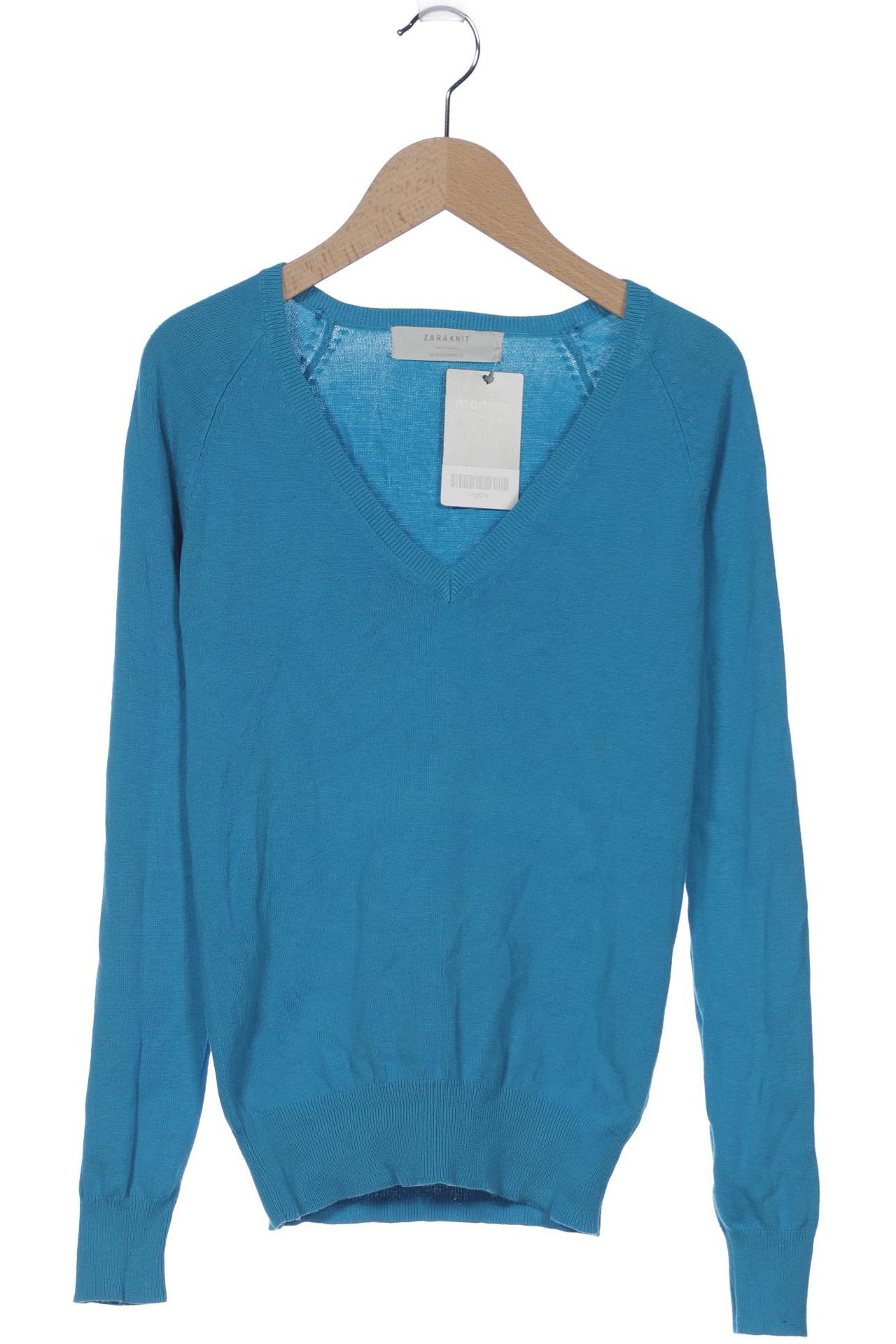 

ZARA Damen Pullover, blau