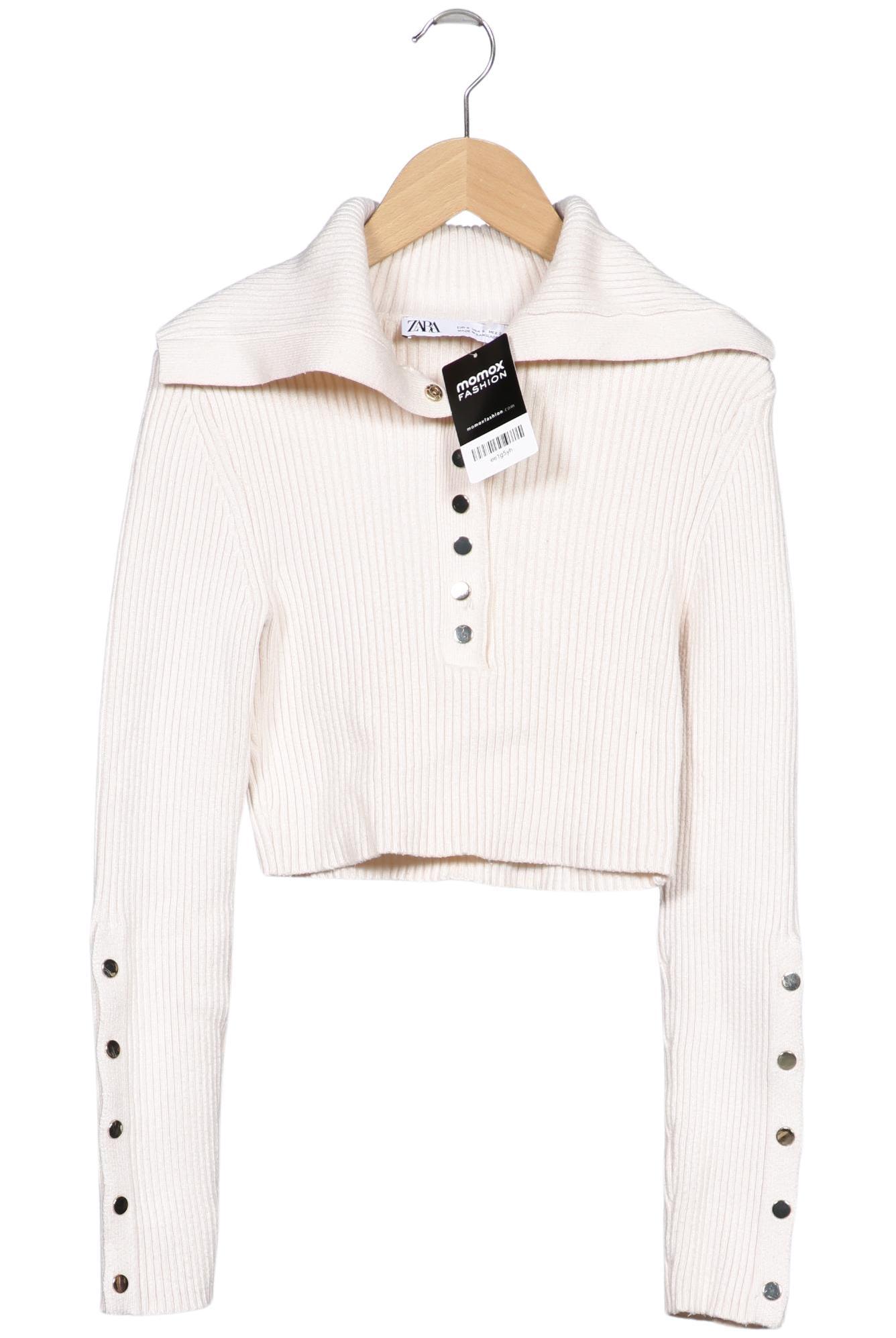 

Zara Damen Pullover, cremeweiß, Gr. 36