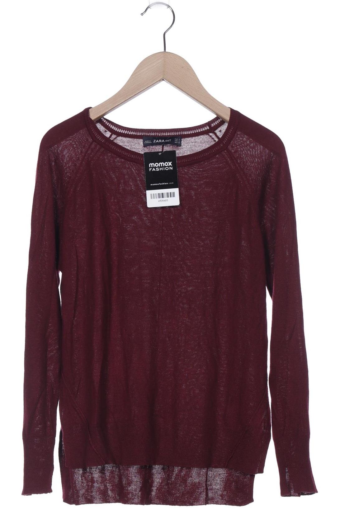 

Zara Damen Pullover, bordeaux, Gr. 36