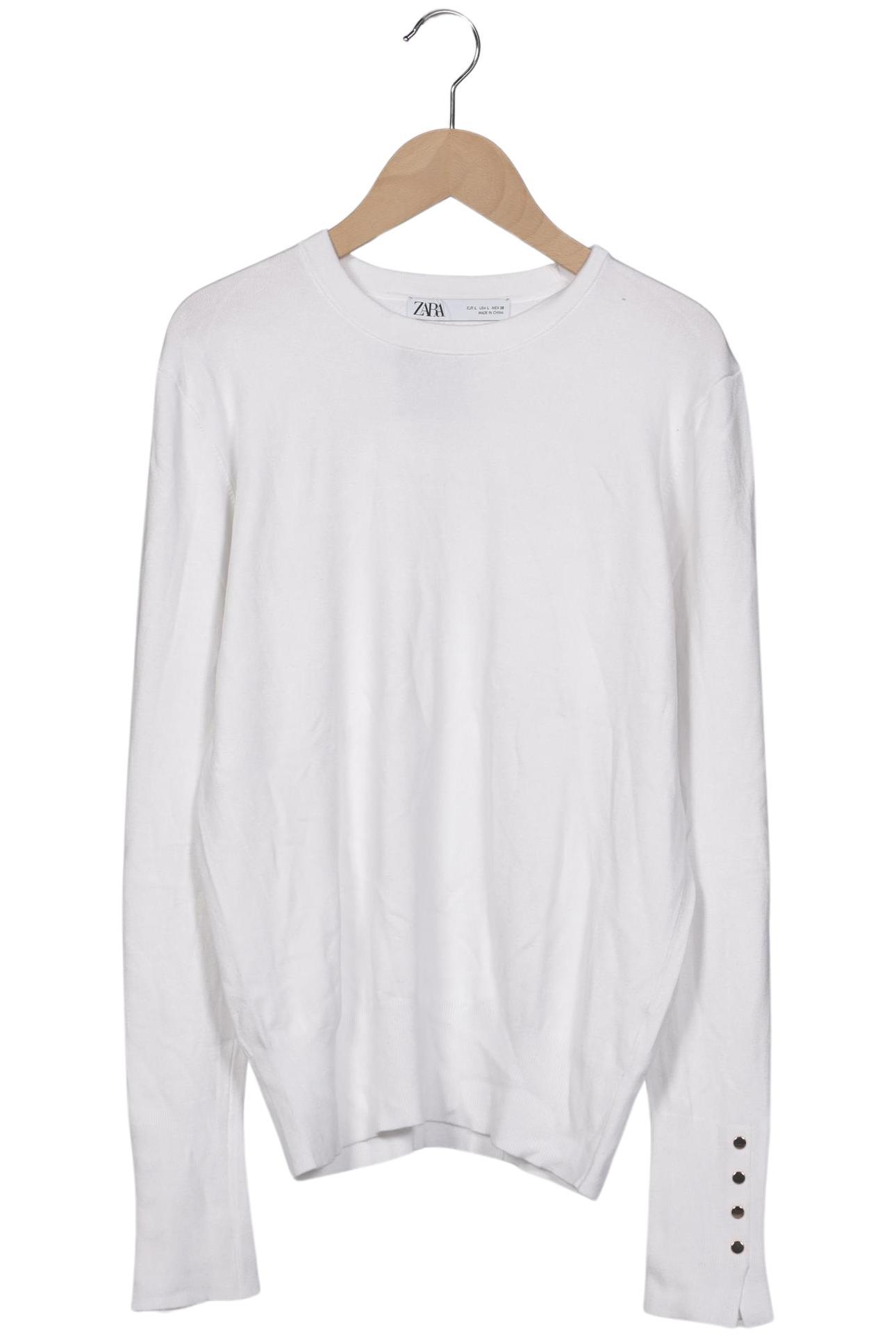 

Zara Damen Pullover, weiß, Gr. 42