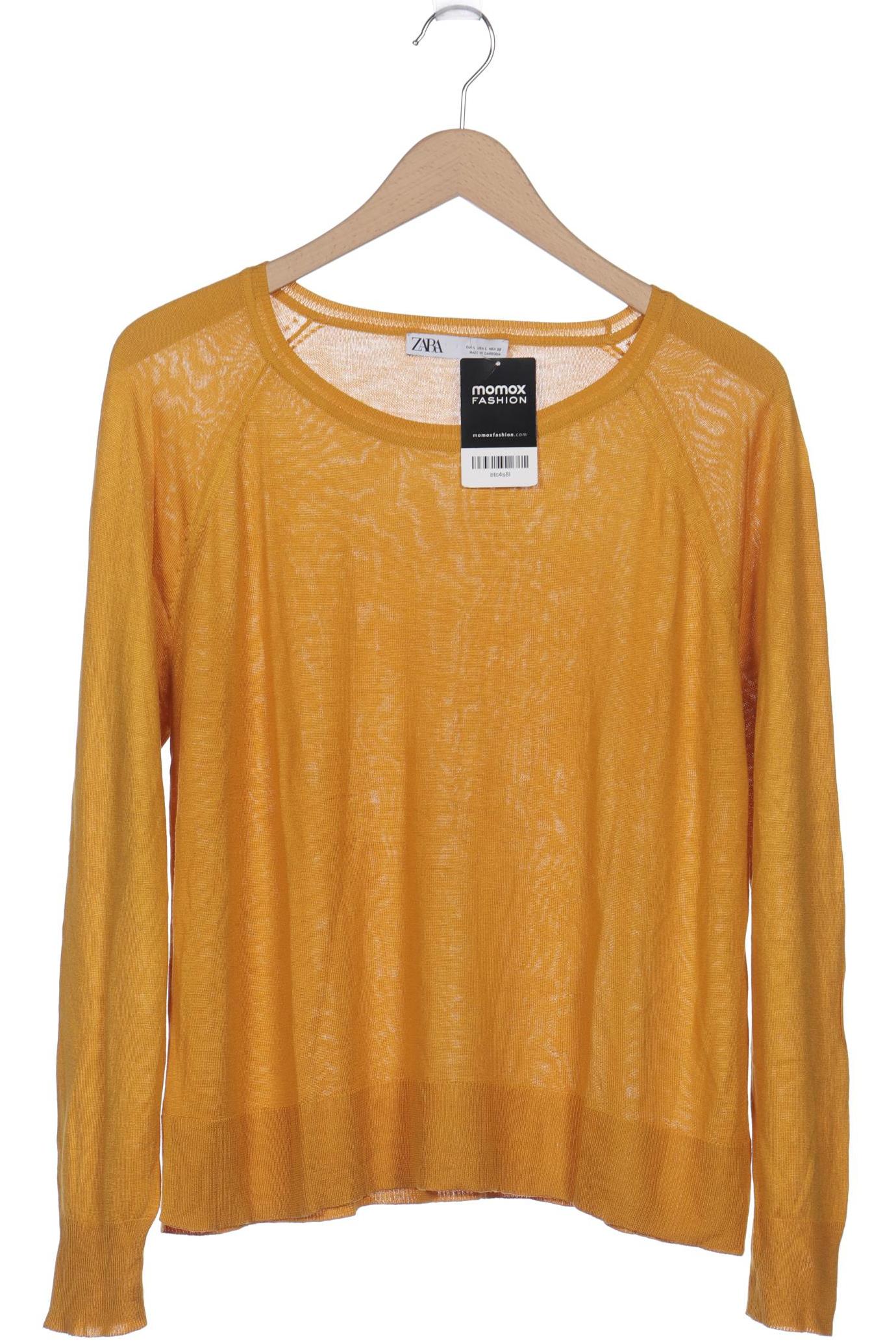 

ZARA Damen Pullover, gelb