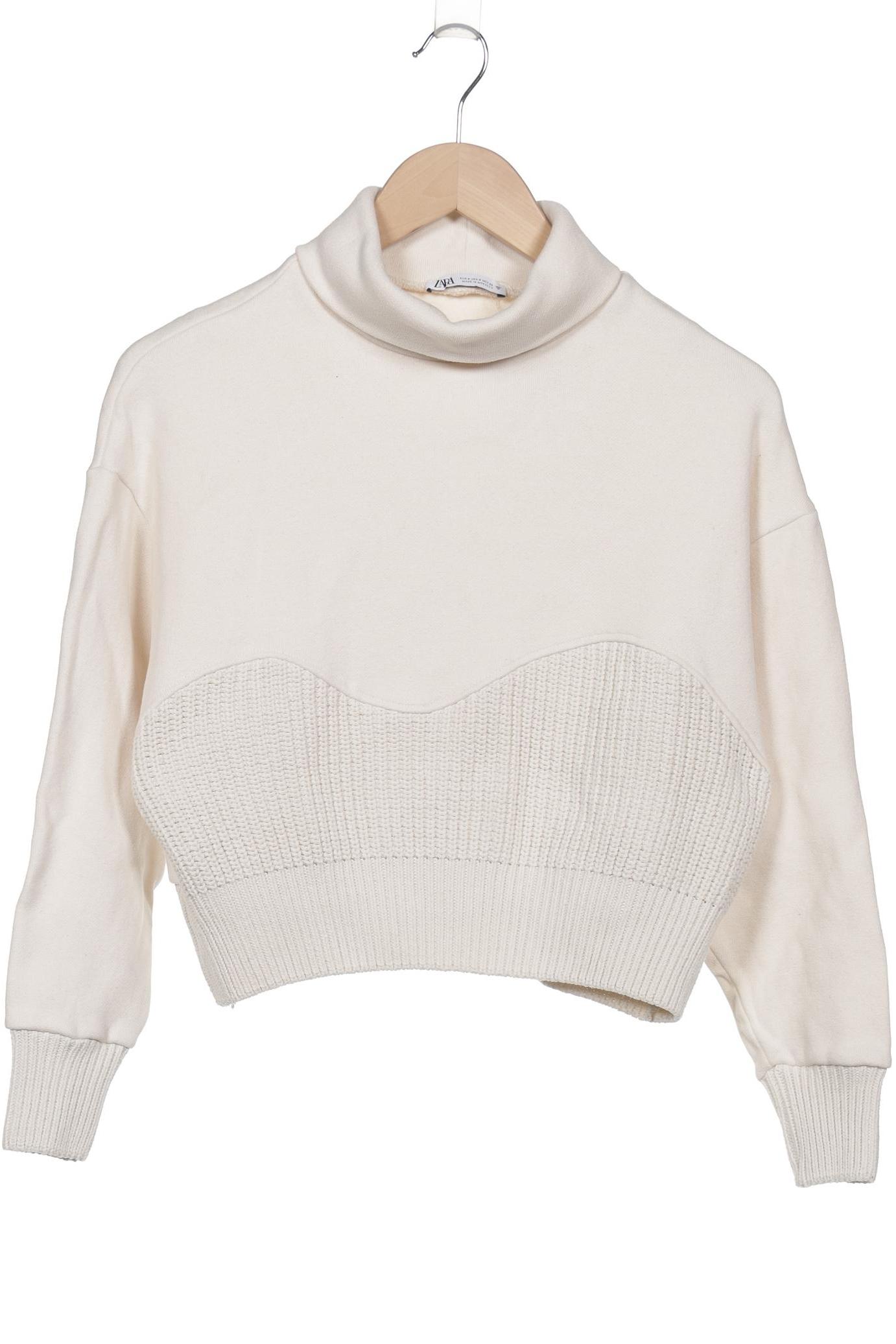 

Zara Damen Pullover, cremeweiß, Gr. 36