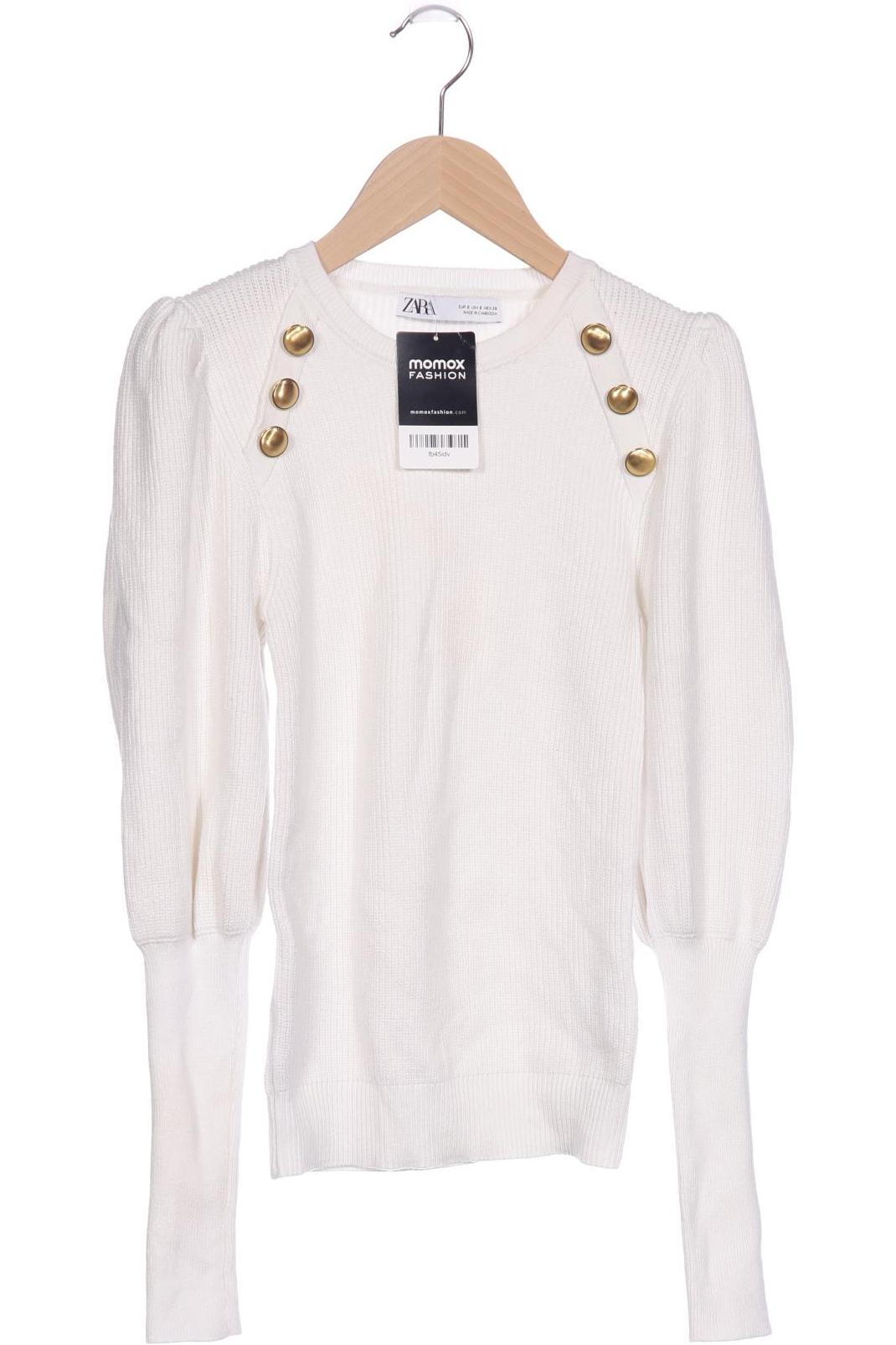 

Zara Damen Pullover, weiß, Gr. 36