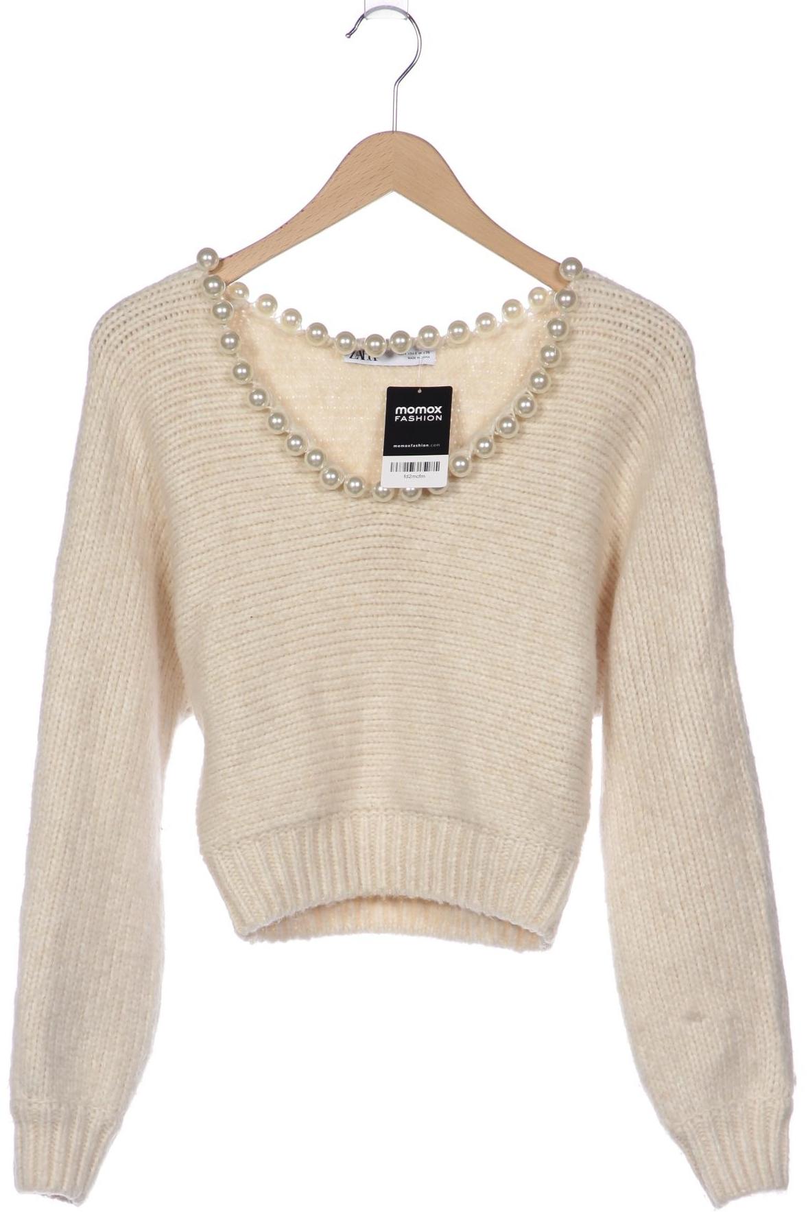 

Zara Damen Pullover, cremeweiß, Gr. 36