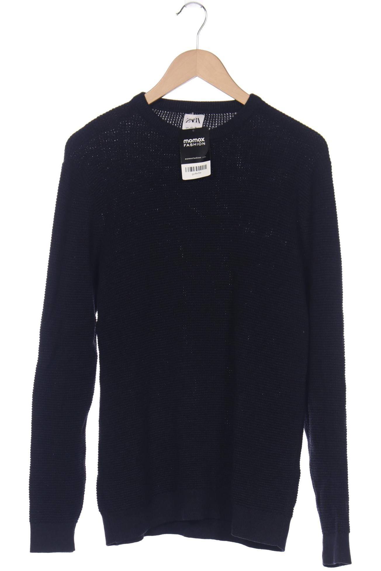 

ZARA Damen Pullover, marineblau