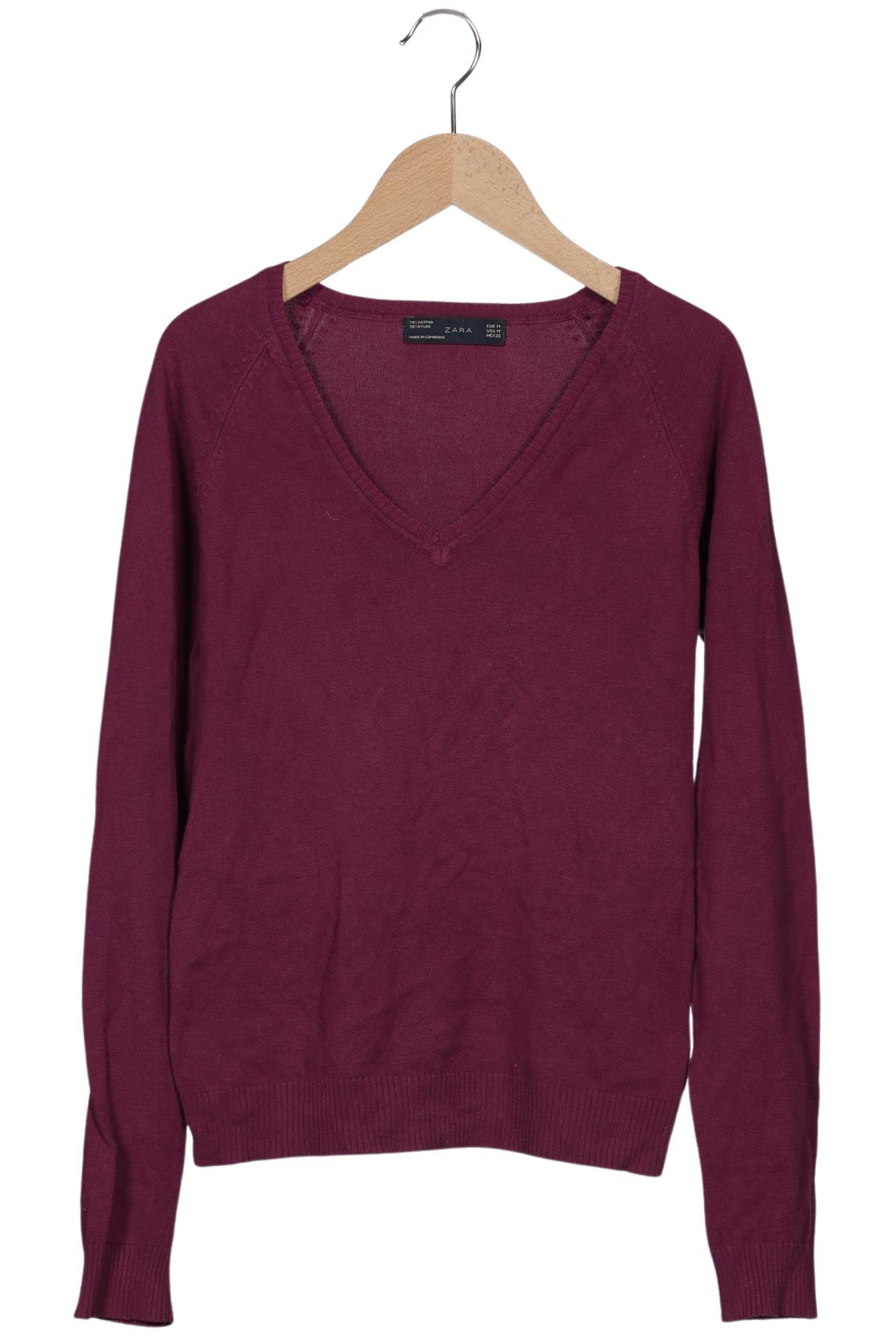 

Zara Damen Pullover, bordeaux, Gr. 38