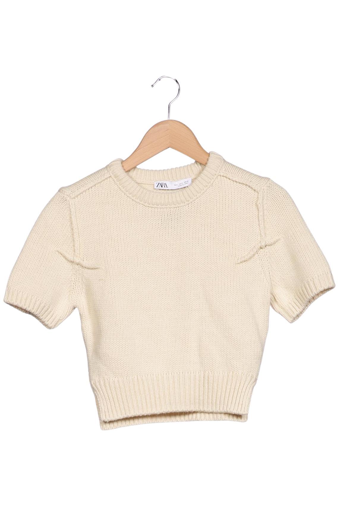 

Zara Damen Pullover, cremeweiß, Gr. 36