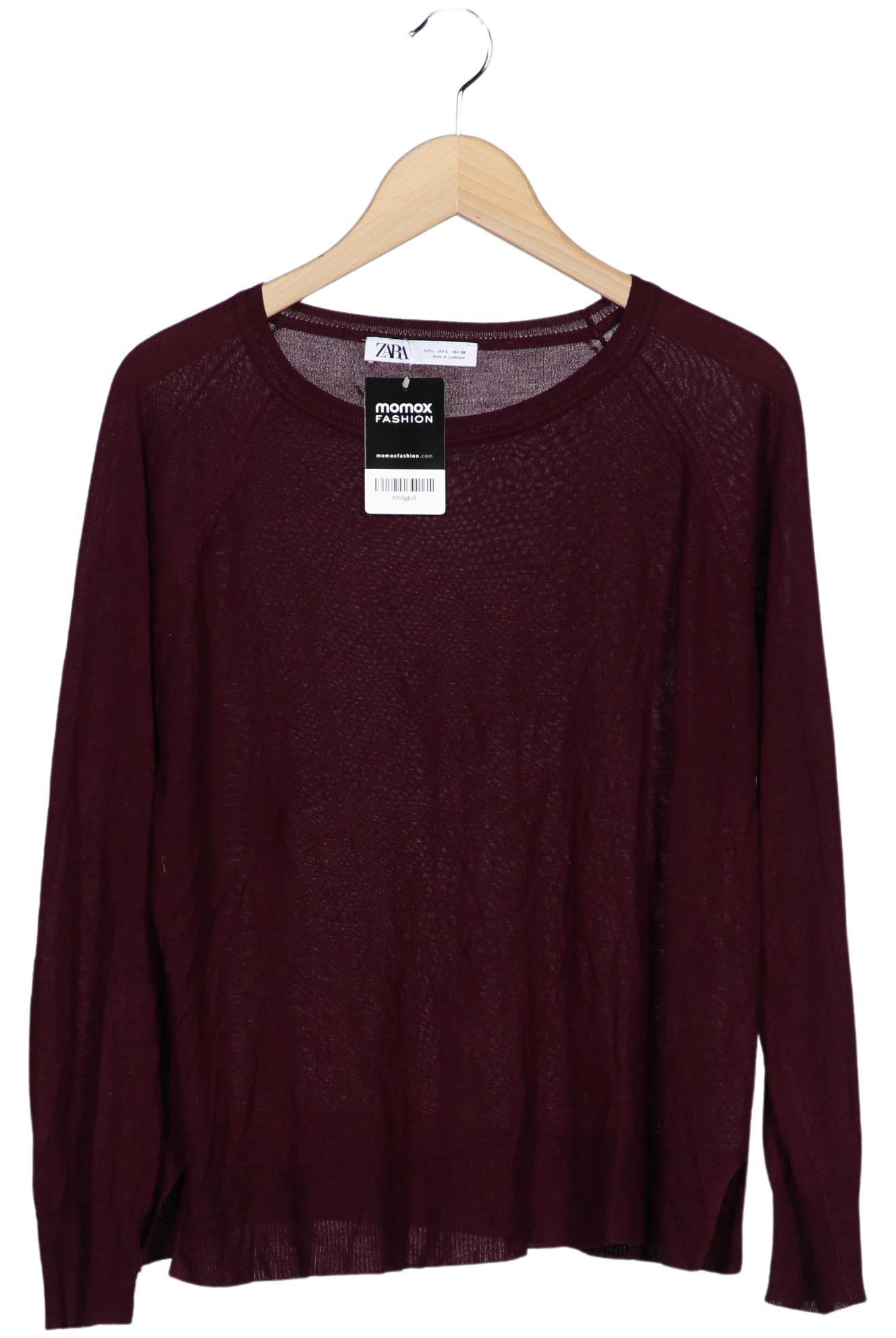 

Zara Damen Pullover, bordeaux, Gr. 42