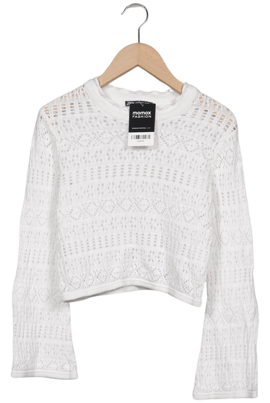 

Zara Damen Pullover, weiß, Gr. 36