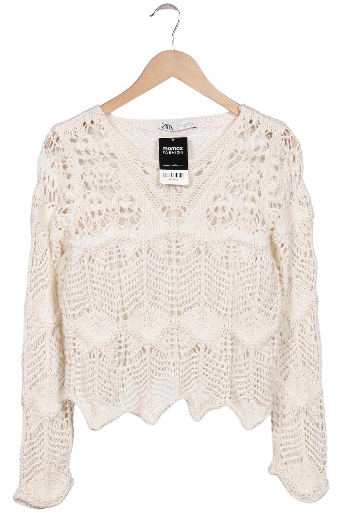 

Zara Damen Pullover, cremeweiß, Gr. 36