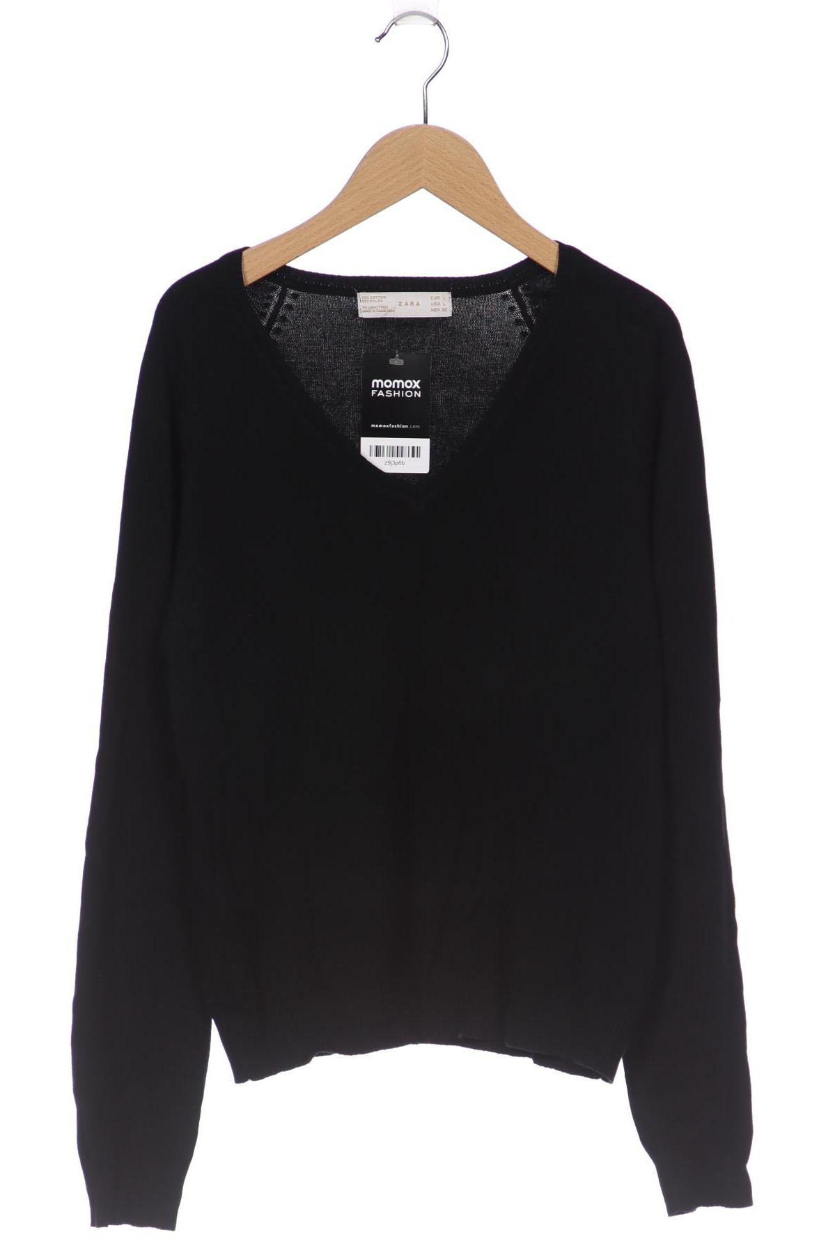 

ZARA Damen Pullover, schwarz